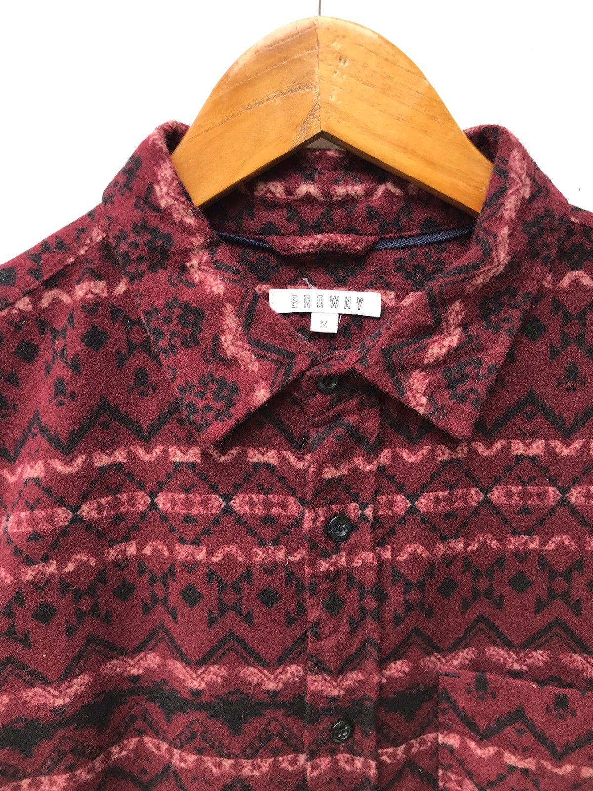 Japanese Brand Japanese Brand BROWNY Fleece Button Up Shirts Size US M / EU 48-50 / 2 - 3 Thumbnail