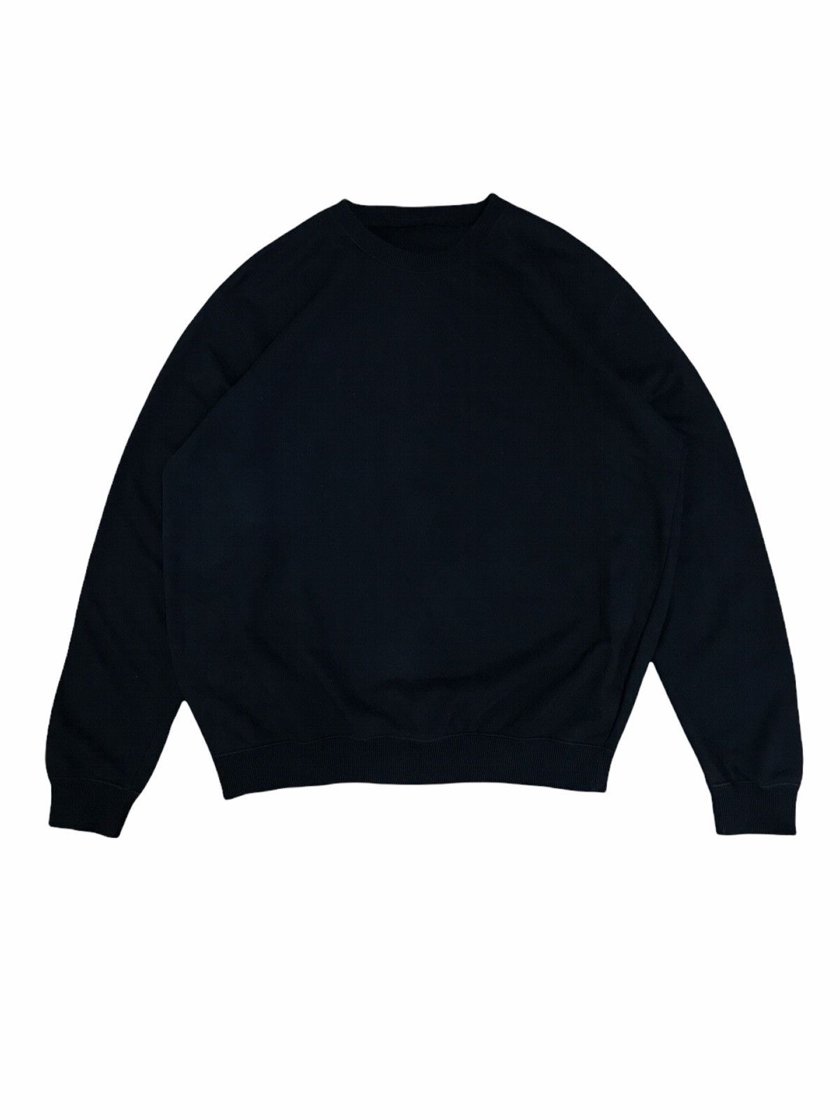 Uniqlo Uniqlo Blank Minimalist Black Sweatshirt Size US M / EU 48-50 / 2 - 1 Thumbnail