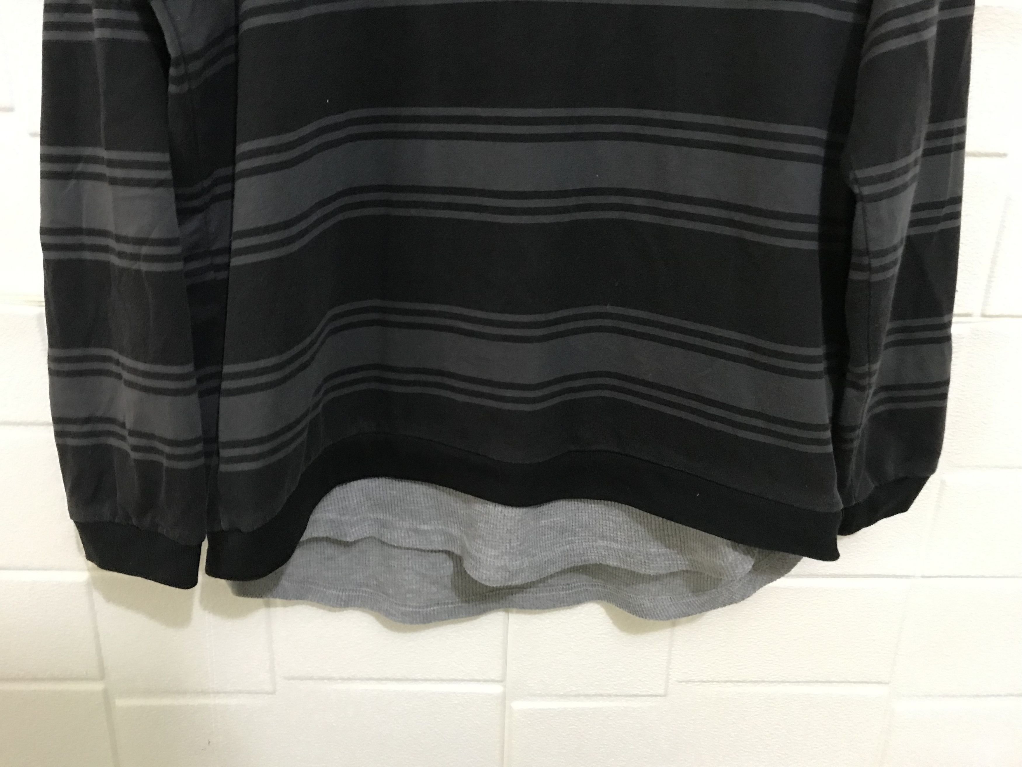 Japanese Brand Big Striped Hoodie Size US XL / EU 56 / 4 - 4 Thumbnail