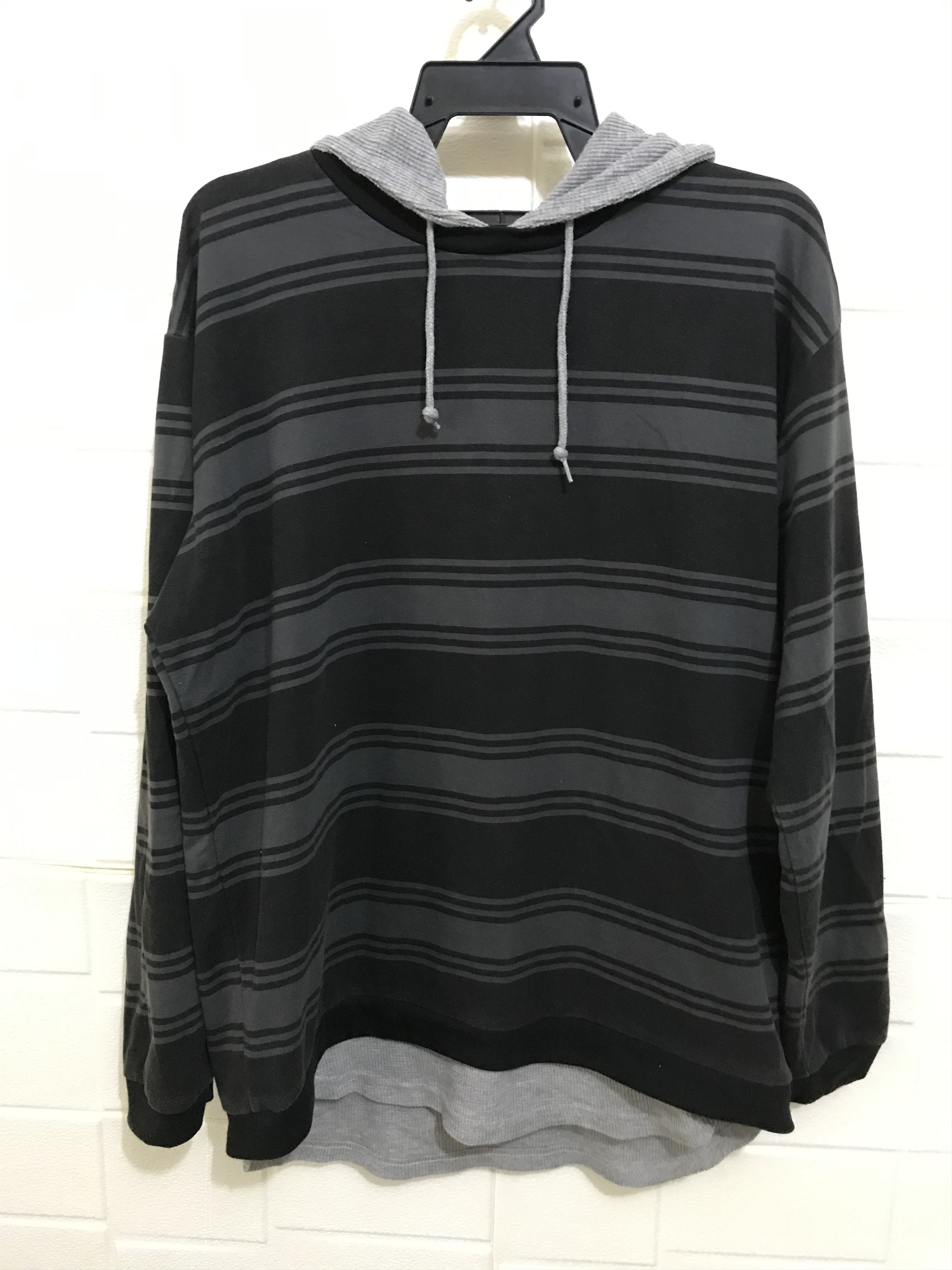 Japanese Brand Big Striped Hoodie Size US XL / EU 56 / 4 - 1 Thumbnail