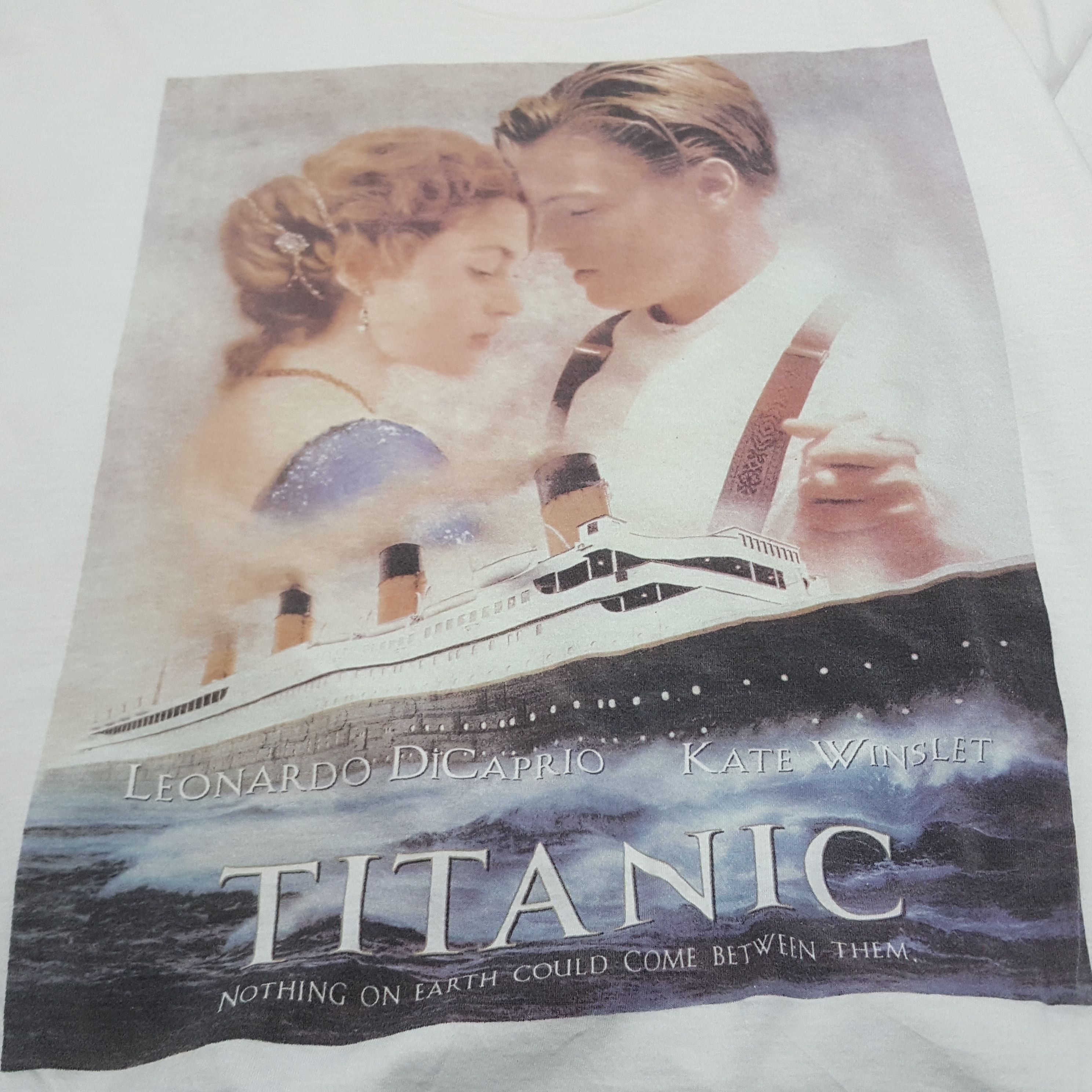 Vintage Vintage TITANIC Romantic Story Promo Movie t-Shirt Size US L / EU 52-54 / 3 - 3 Thumbnail