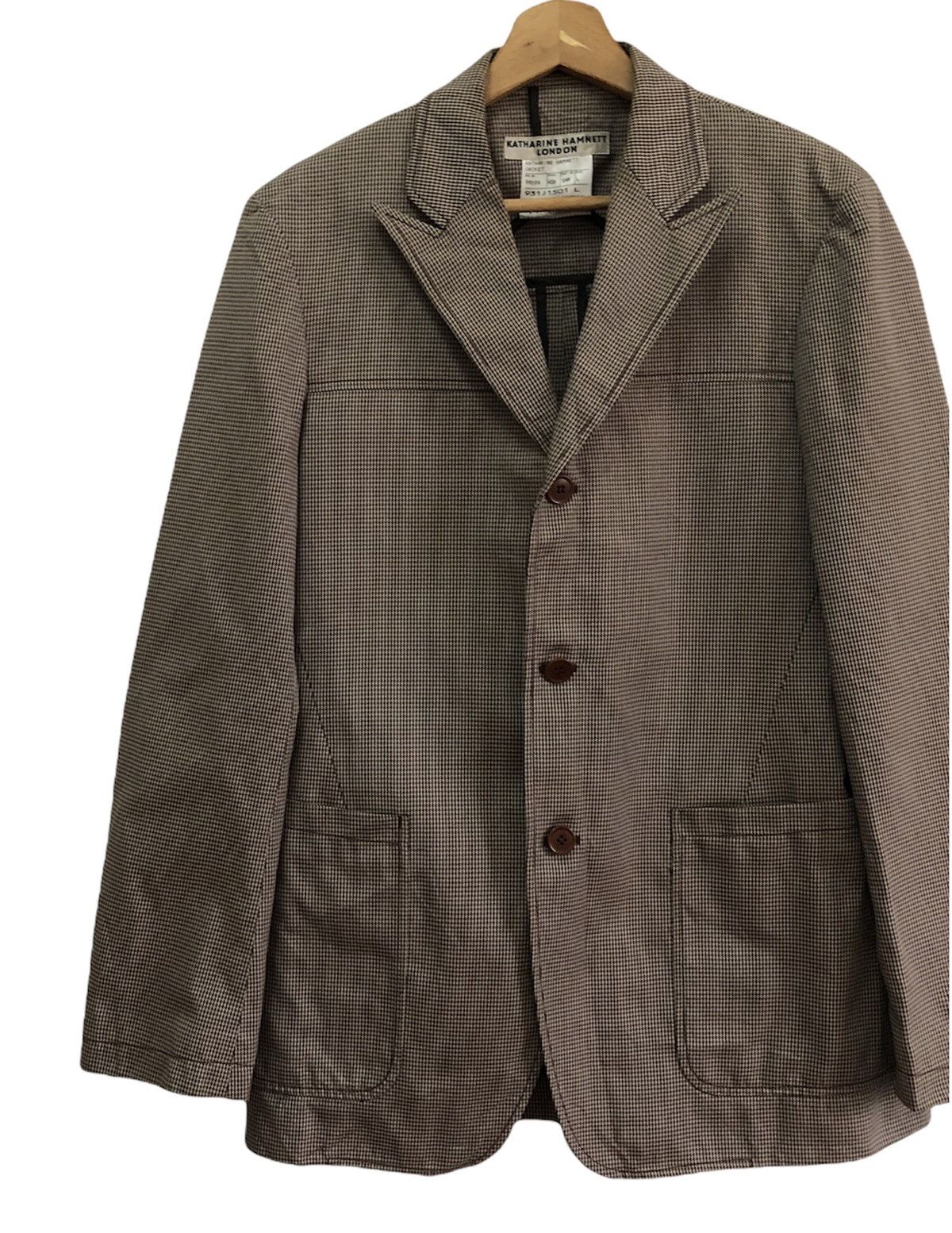 If Six Was Nine 🔥KATHARINE HAMNETT LONDON CHECKERED BLAZER COAT JAPAN Size US M / EU 48-50 / 2 - 5 Thumbnail
