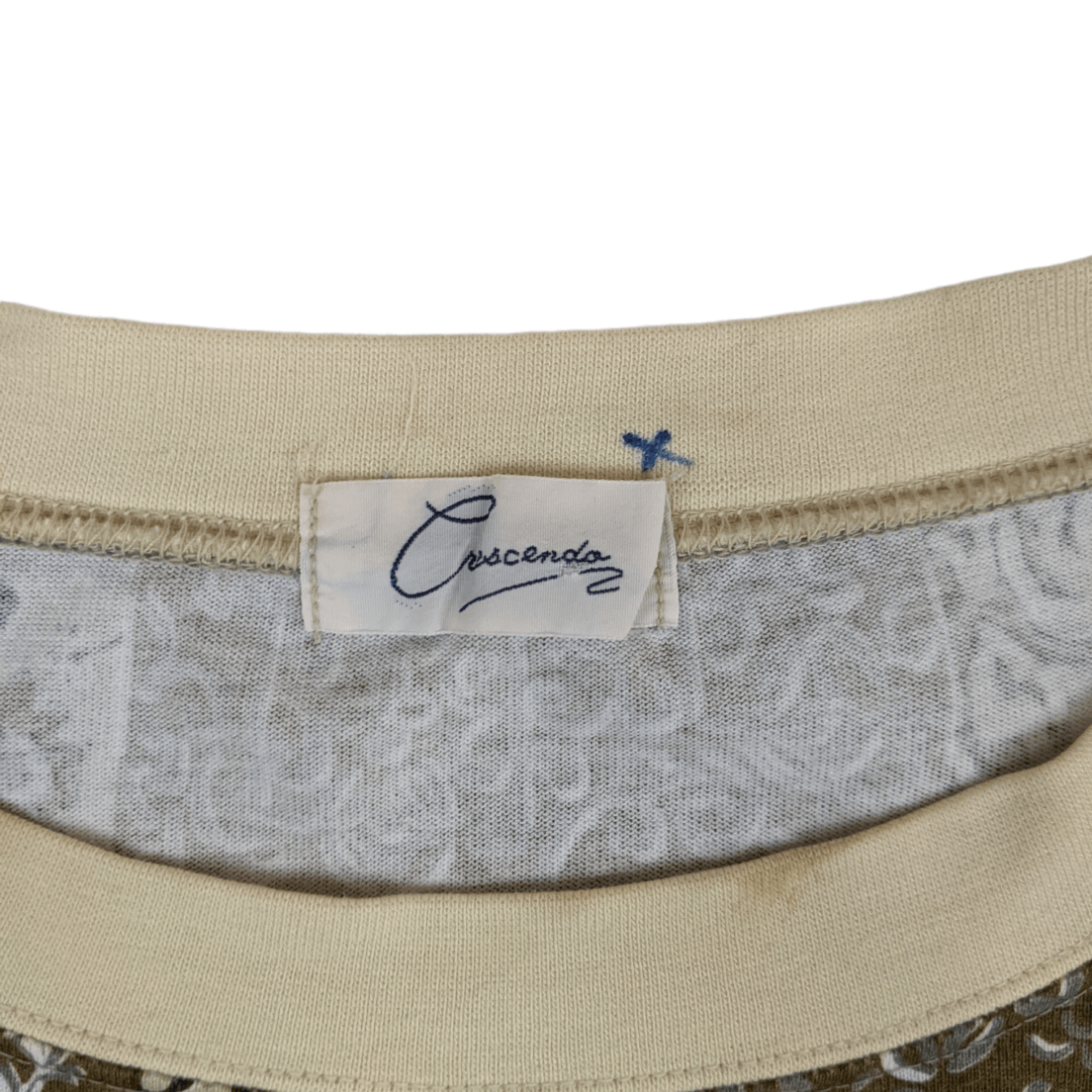Japanese Brand Japan CRESCENDO Monogram Fullprint Tee Single Stitches Size US S / EU 44-46 / 1 - 8 Thumbnail