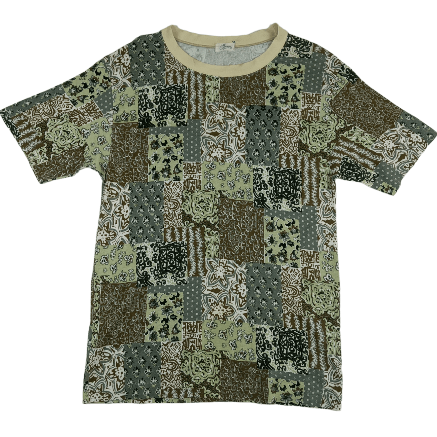 Japanese Brand Japan CRESCENDO Monogram Fullprint Tee Single Stitches Size US S / EU 44-46 / 1 - 2 Thumbnail