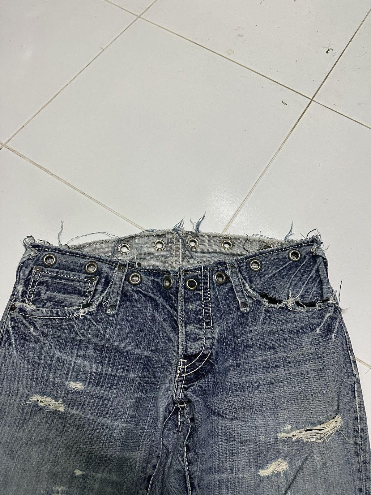 Designer 34x30 Izreel kazuhiro takakura denim jeans Size 34" / US 12 / IT 48 - 5 Thumbnail