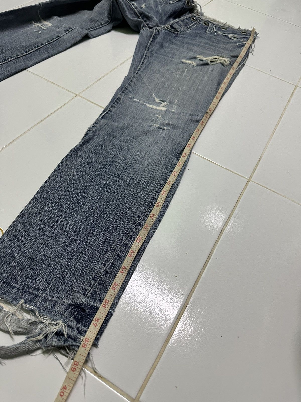 Designer 34x30 Izreel kazuhiro takakura denim jeans Size 34" / US 12 / IT 48 - 8 Thumbnail