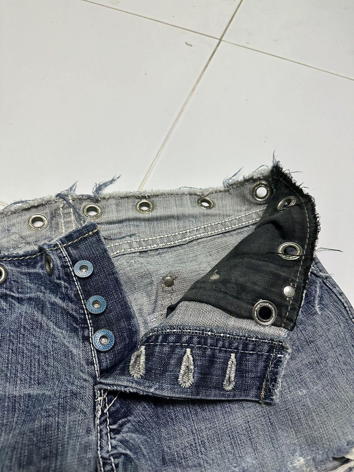 Designer 34x30 Izreel kazuhiro takakura denim jeans Size 34" / US 12 / IT 48 - 4 Thumbnail