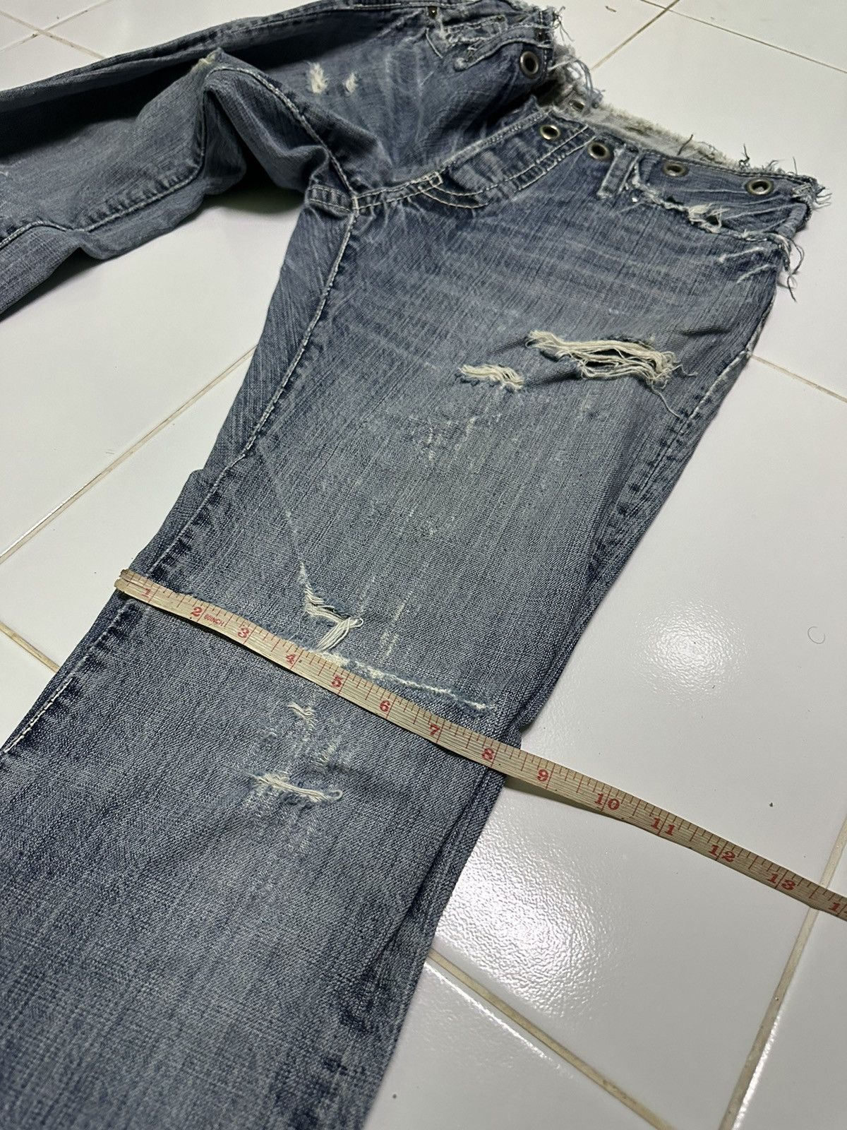 Designer 34x30 Izreel kazuhiro takakura denim jeans Size 34" / US 12 / IT 48 - 11 Thumbnail