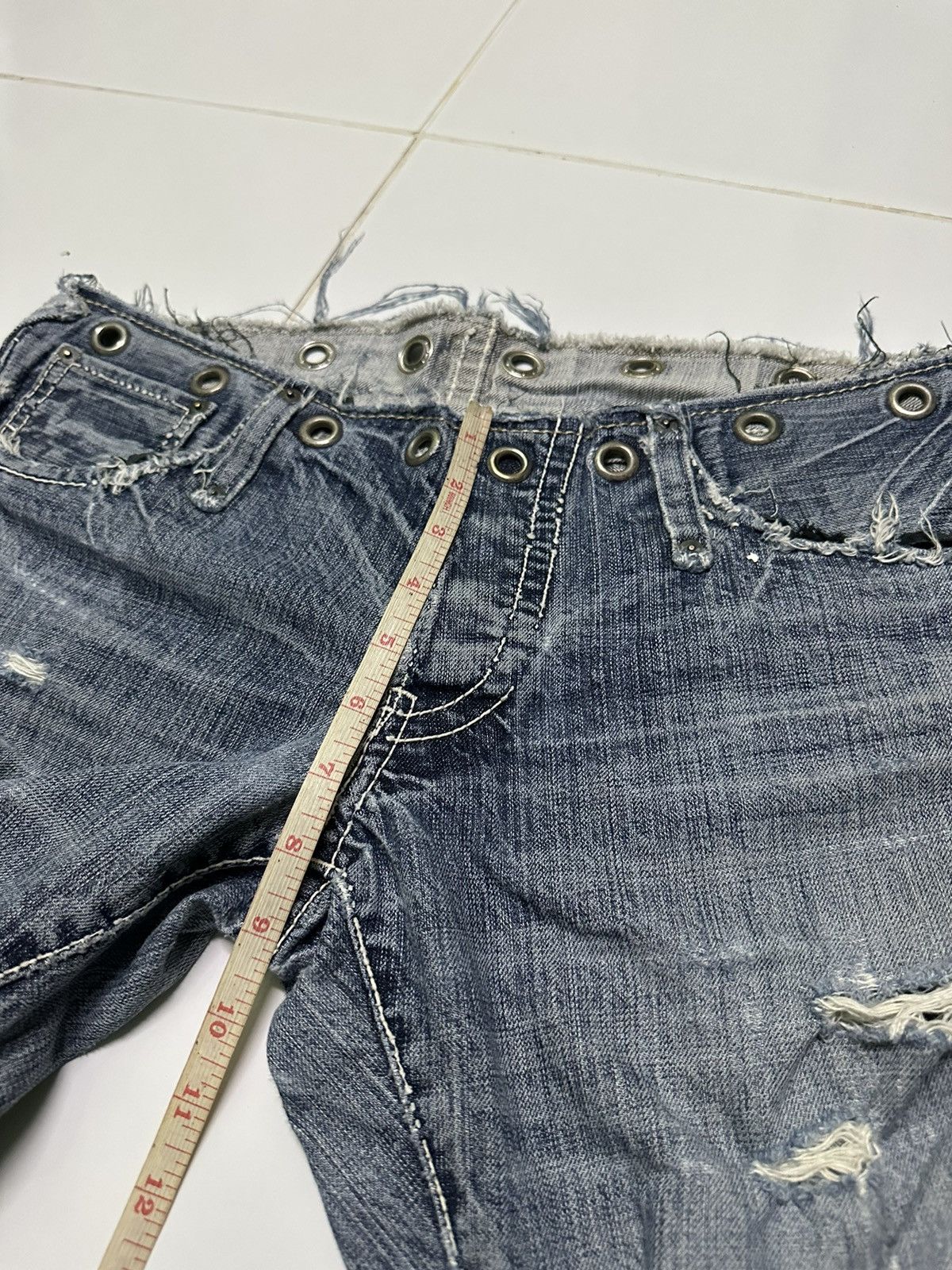 Designer 34x30 Izreel kazuhiro takakura denim jeans Size 34" / US 12 / IT 48 - 13 Thumbnail