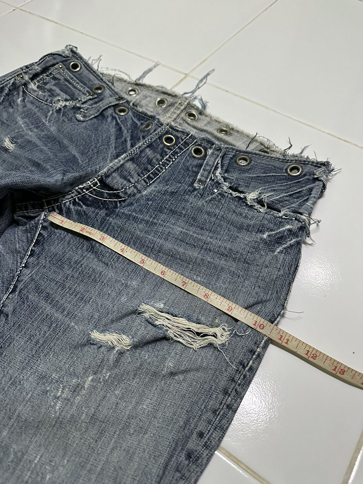 Designer 34x30 Izreel kazuhiro takakura denim jeans Size 34" / US 12 / IT 48 - 12 Thumbnail