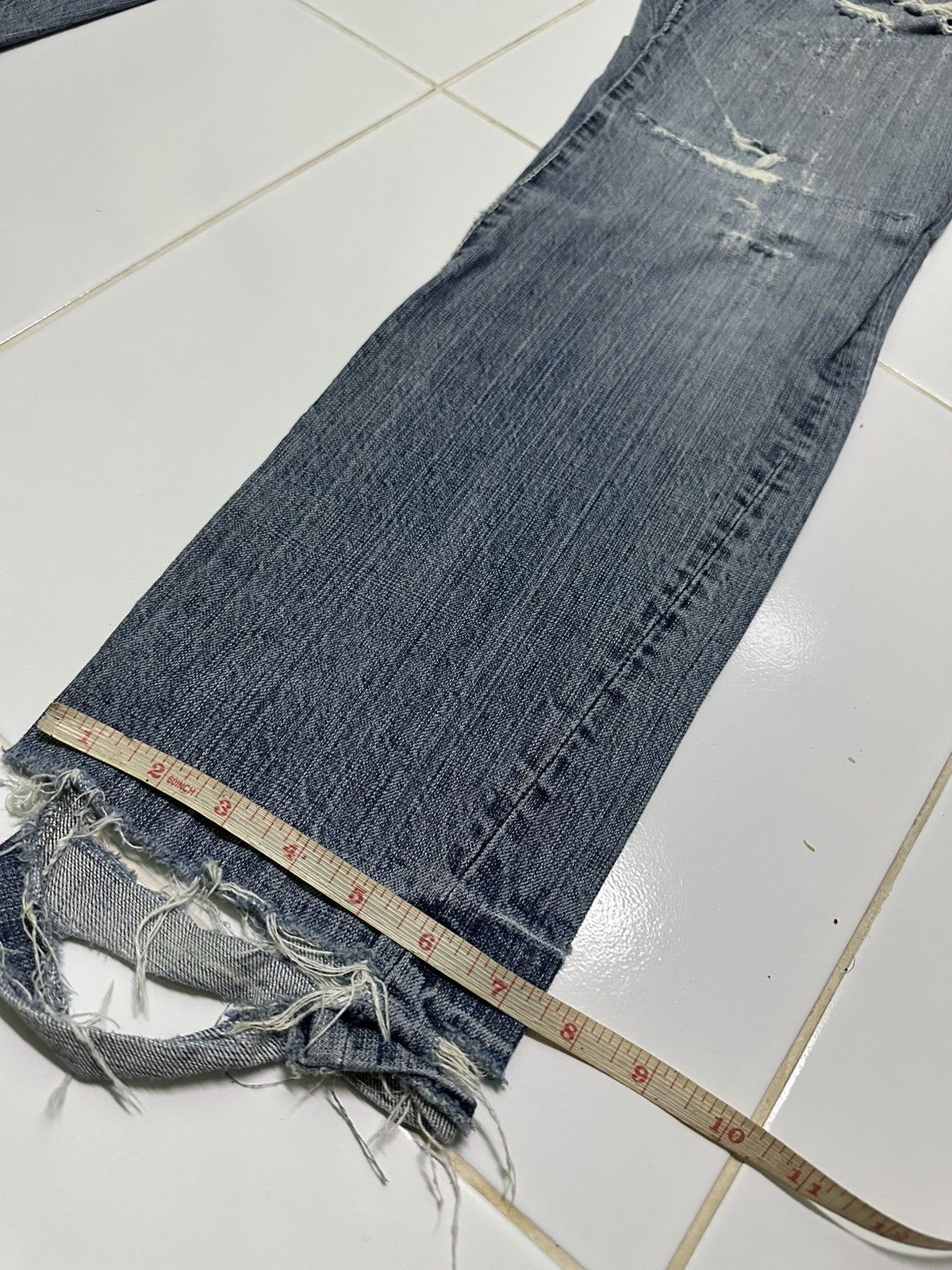 Designer 34x30 Izreel kazuhiro takakura denim jeans Size 34" / US 12 / IT 48 - 9 Thumbnail