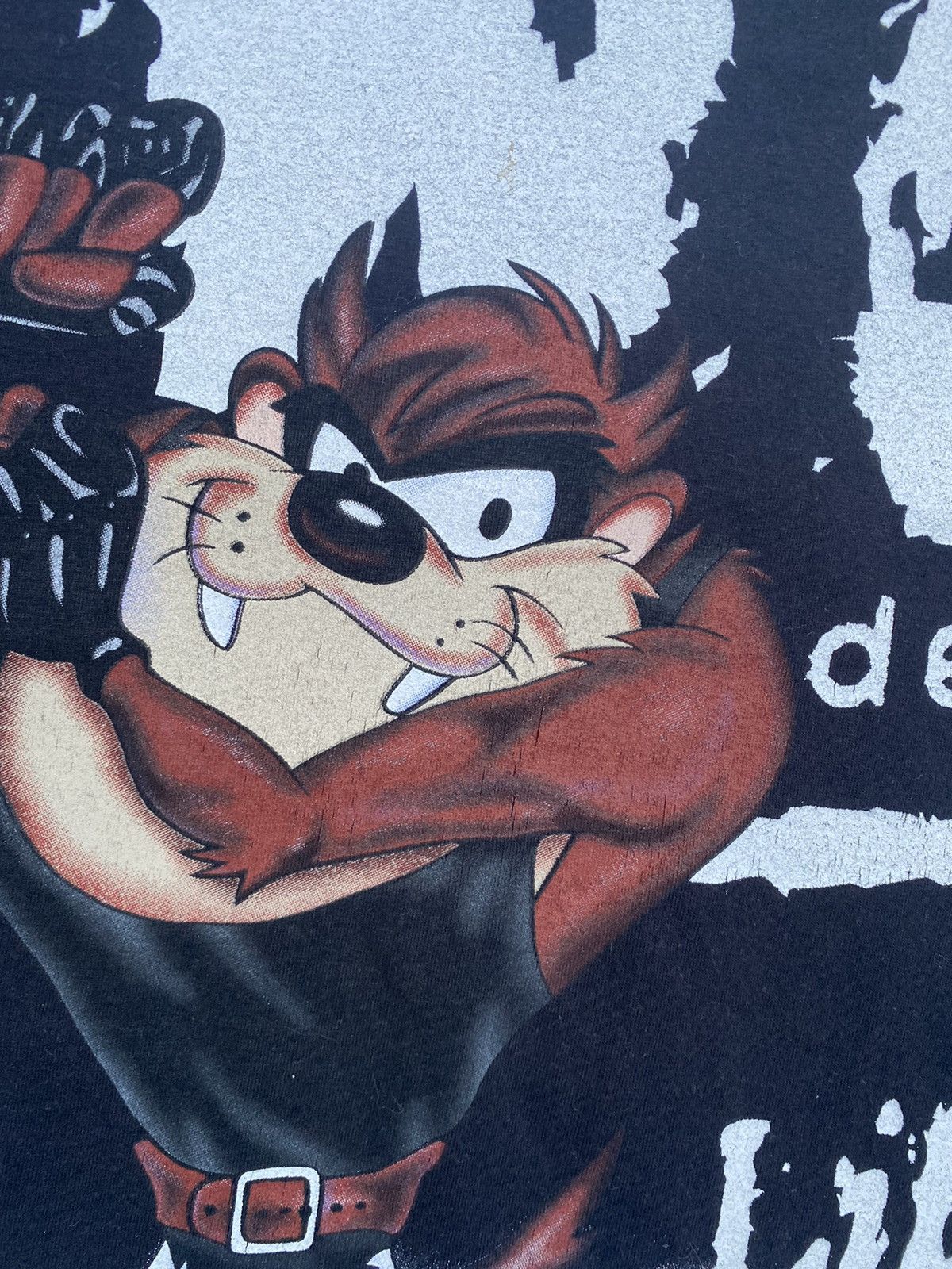Cartoon Network × Vintage × WWE 2000 Looney Tunes Taz nWo Wrestling Tee Size US XL / EU 56 / 4 - 4 Thumbnail