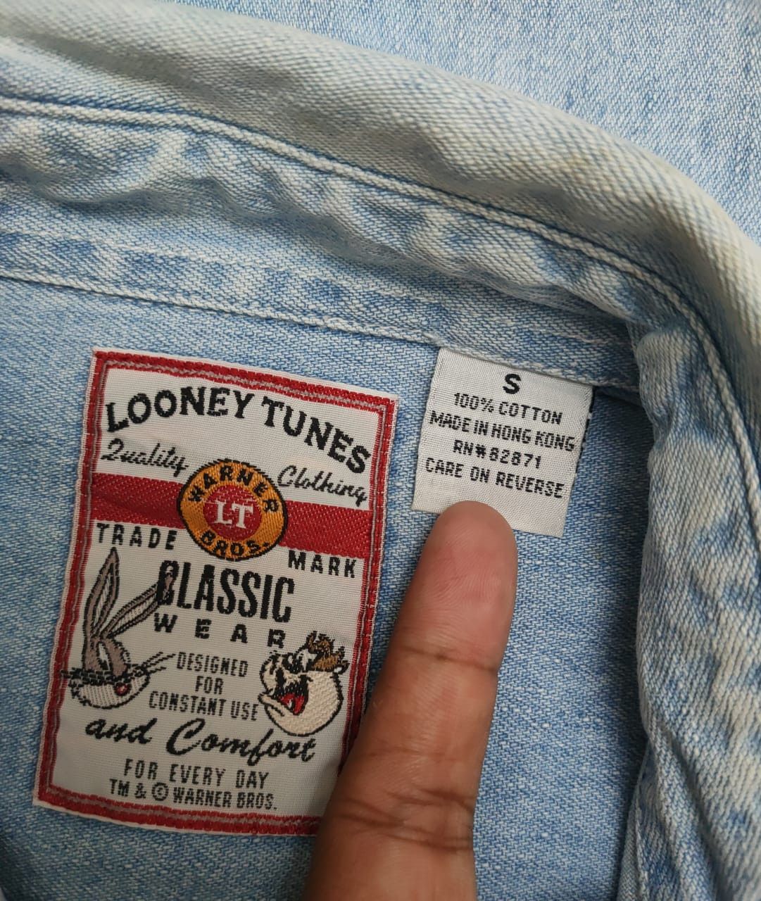 Cartoon Network Vintage Oversize Looney Tunes Denim Size US S / EU 44-46 / 1 - 6 Thumbnail