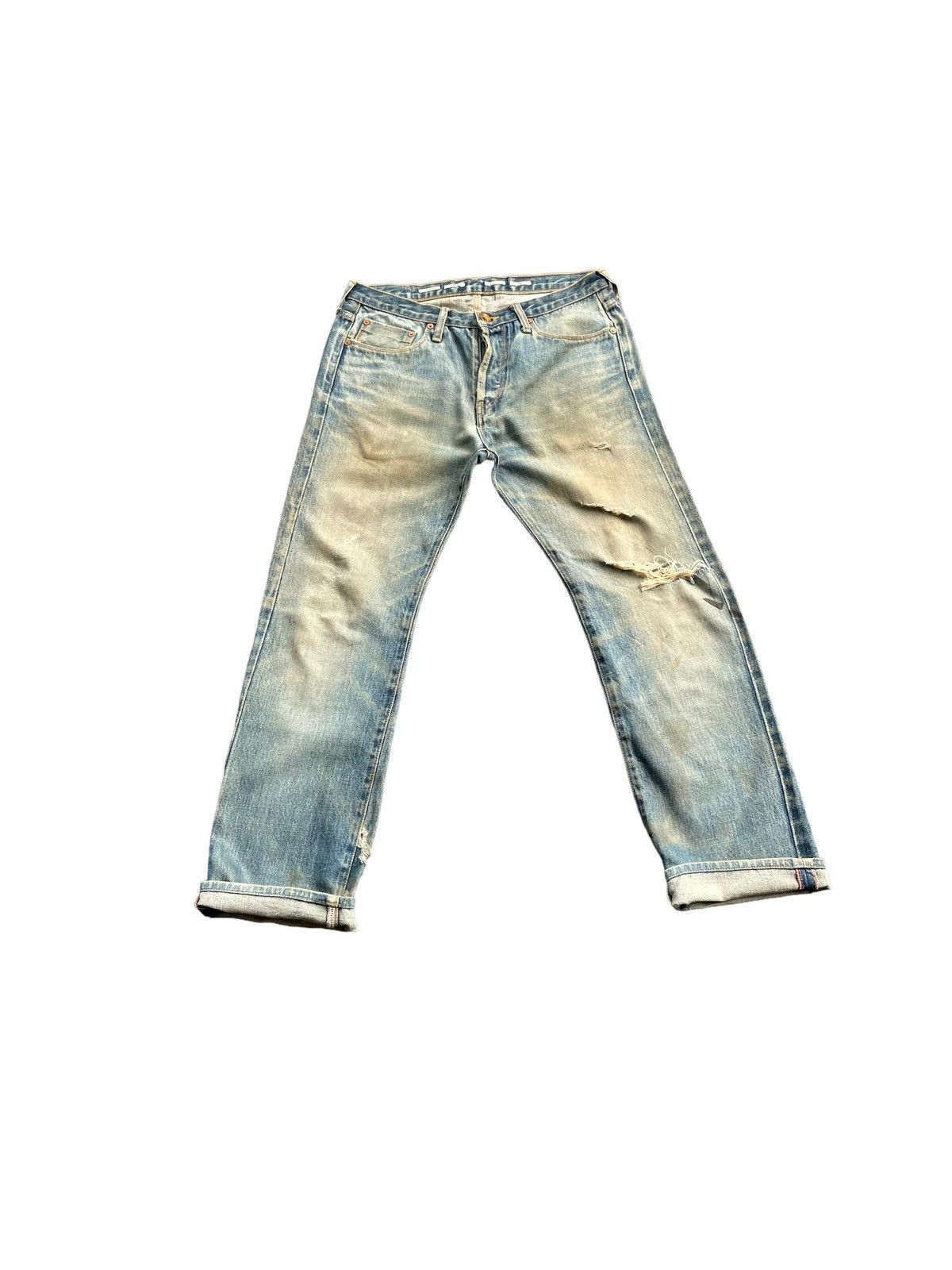 Paul Smith × Paul Smith Red Ear Vintage Paul Smith Red Ear Selvedge Distresed Denim Size US 31 - 1 Thumbnail