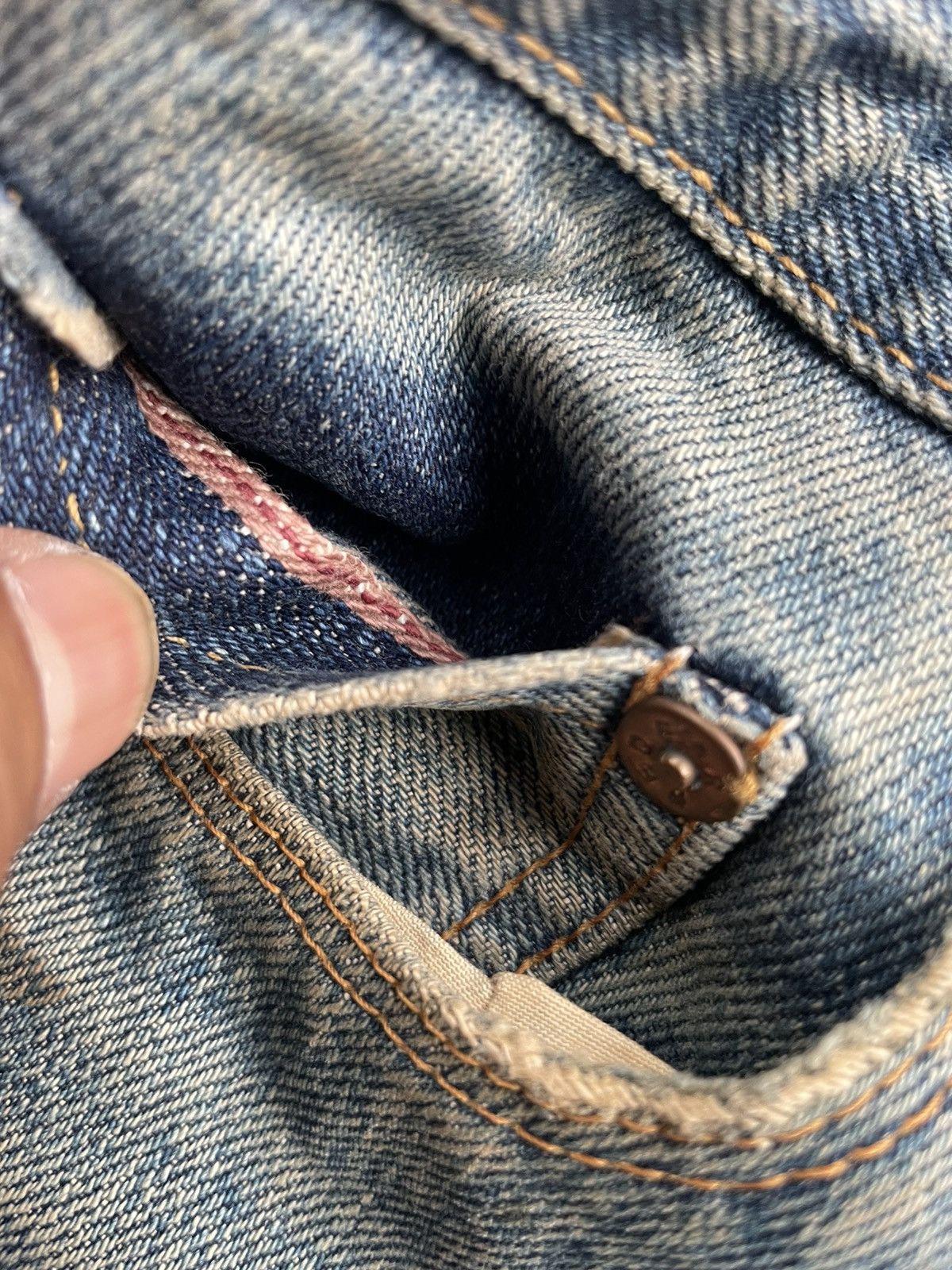 Paul Smith × Paul Smith Red Ear Vintage Paul Smith Red Ear Selvedge Distresed Denim Size US 31 - 20 Thumbnail