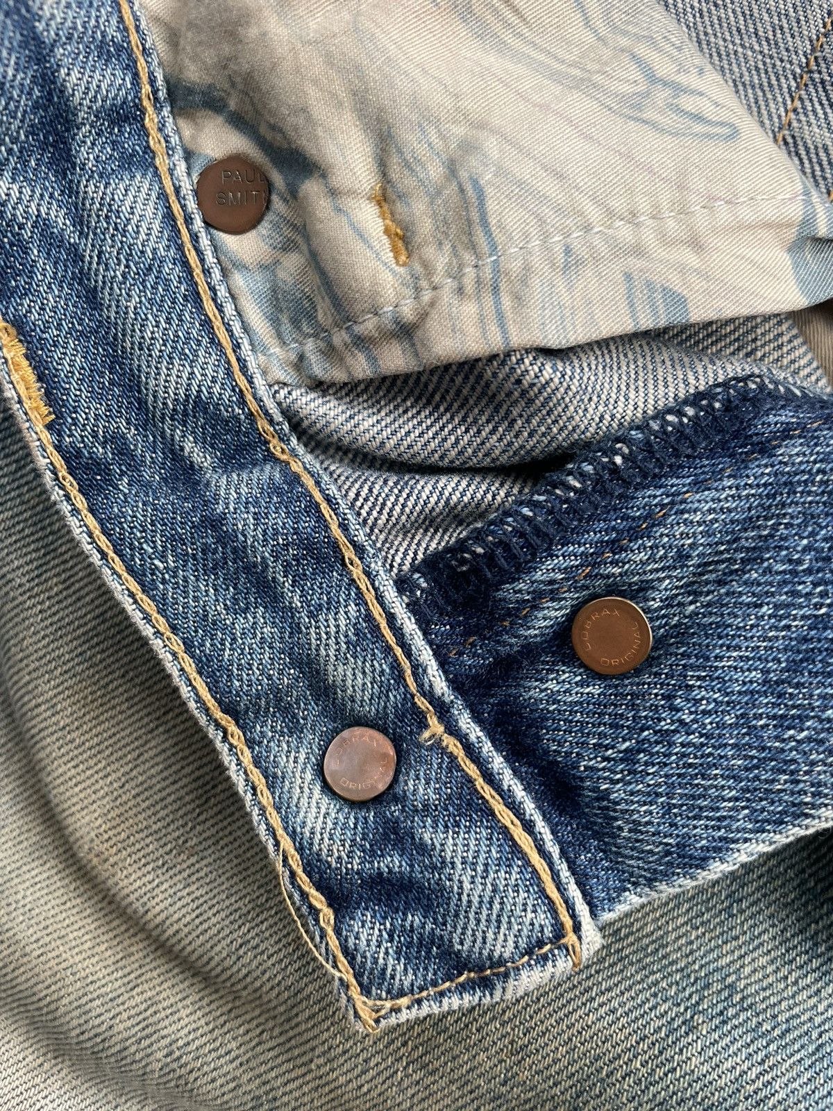 Paul Smith × Paul Smith Red Ear Vintage Paul Smith Red Ear Selvedge Distresed Denim Size US 31 - 21 Thumbnail