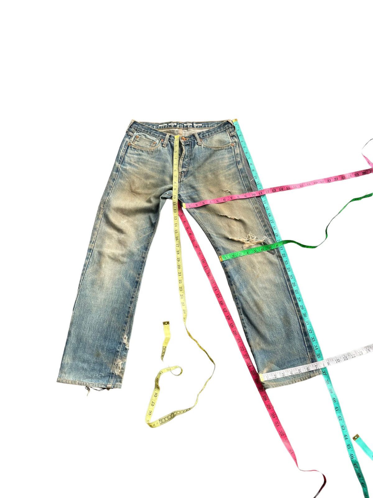 Paul Smith × Paul Smith Red Ear Vintage Paul Smith Red Ear Selvedge Distresed Denim Size US 31 - 23 Thumbnail