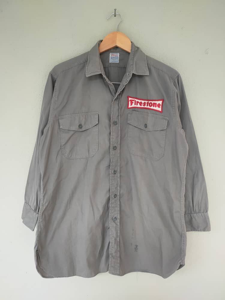 Vintage Vintage Workwear Shirt Size US M / EU 48-50 / 2 - 1 Thumbnail