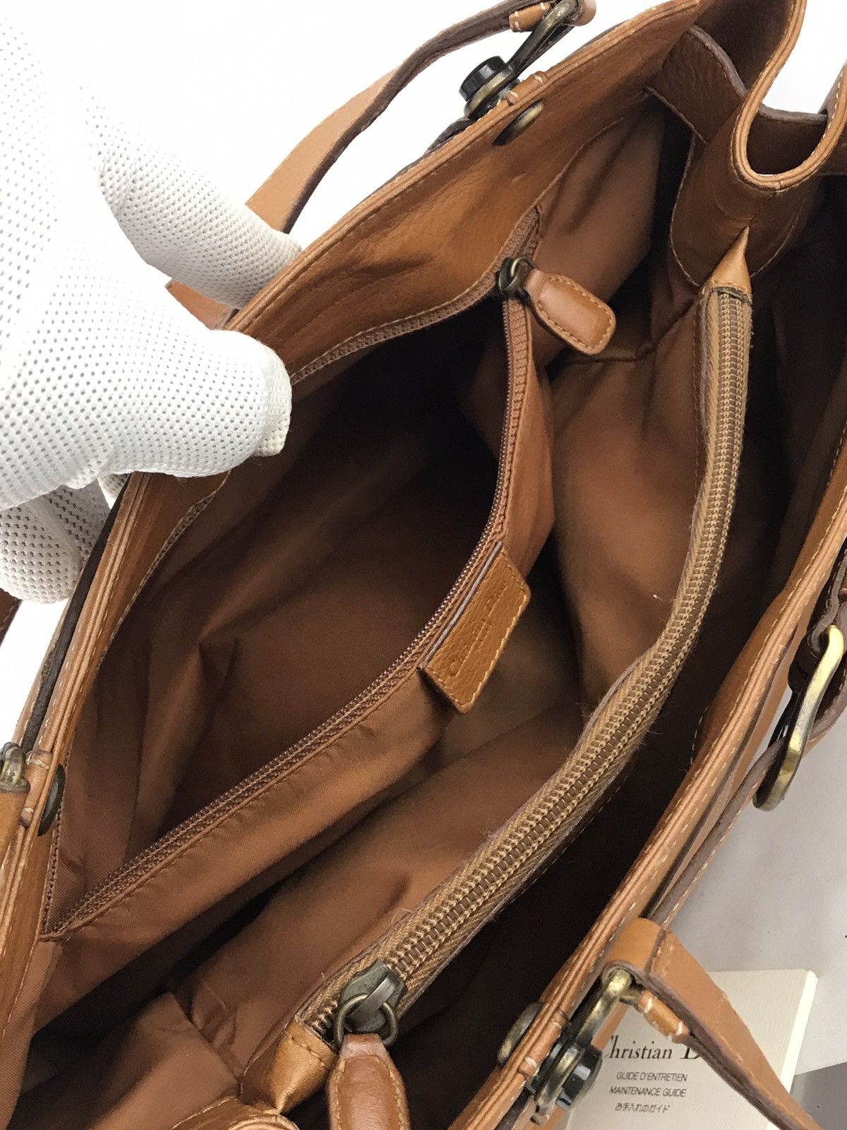 Dior ❌Last Drop❌Auth Christian Dior Leather Horizontal Tote bag Size ONE SIZE - 17 Thumbnail