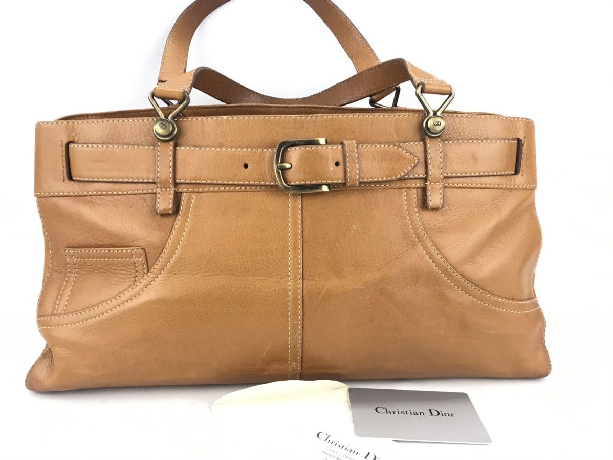 Dior ❌Last Drop❌Auth Christian Dior Leather Horizontal Tote bag Size ONE SIZE - 3 Thumbnail