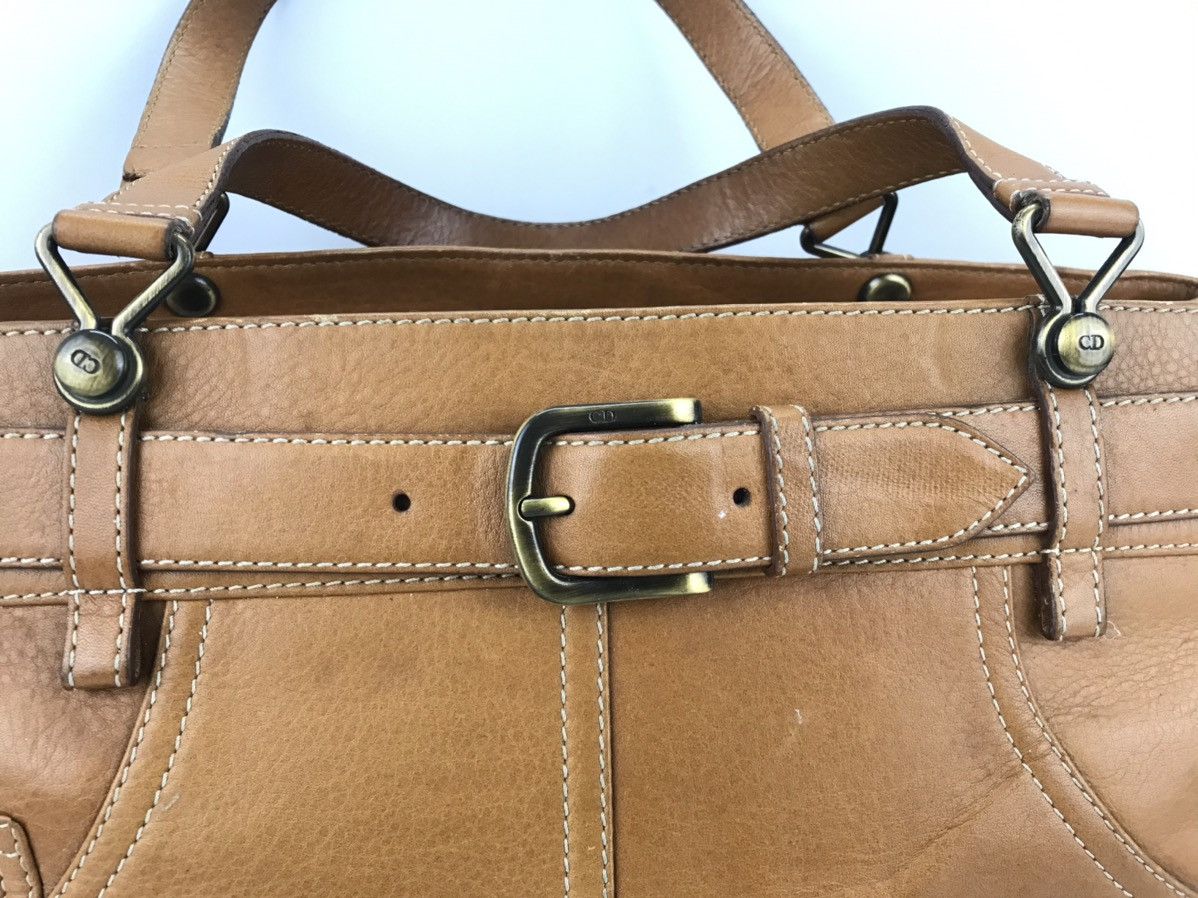 Dior ❌Last Drop❌Auth Christian Dior Leather Horizontal Tote bag Size ONE SIZE - 4 Thumbnail