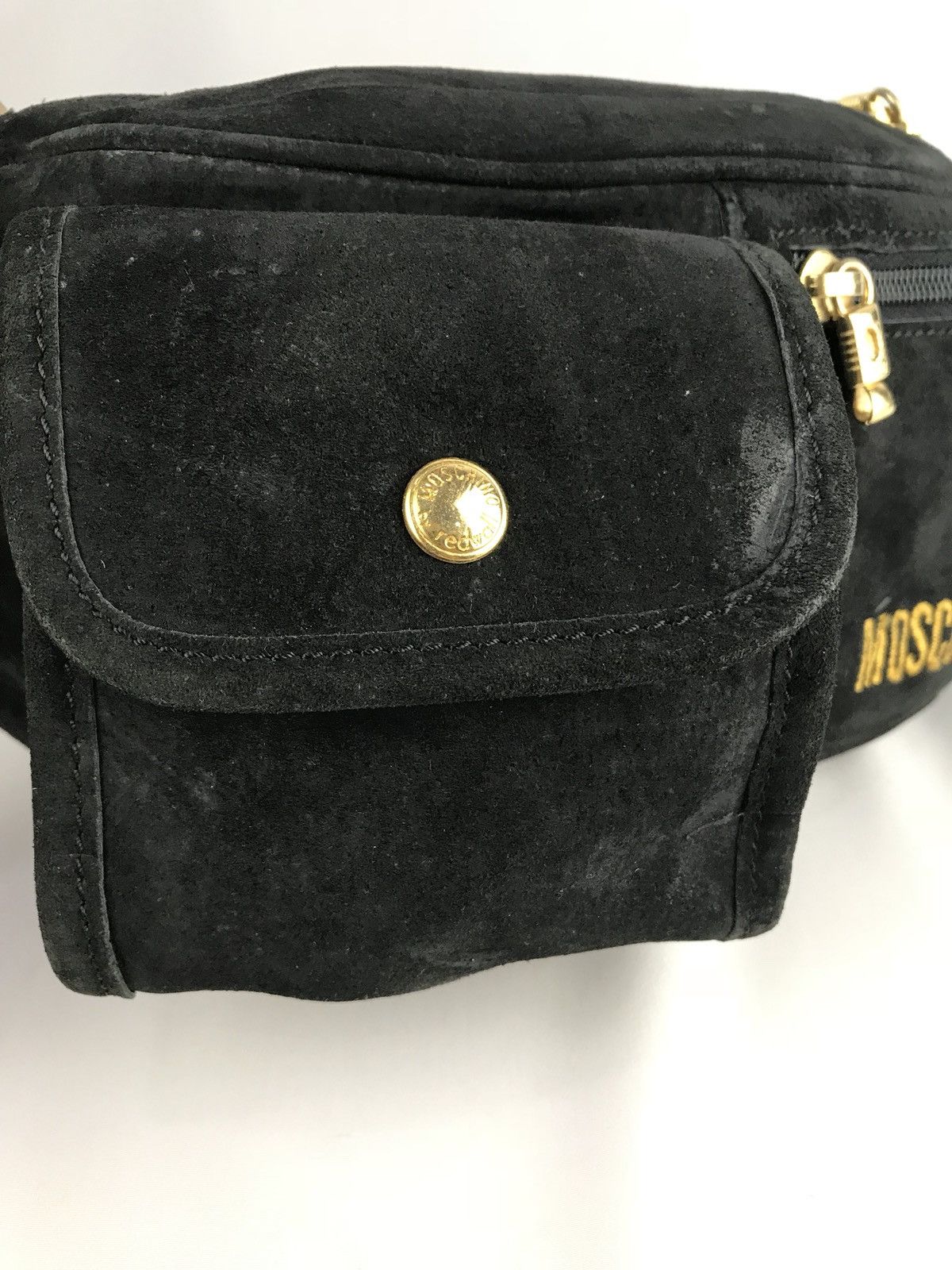 Moschino × Vintage ❌Last Drop❌ 🔥Rare🔥Vintage Moschino Leather Waistbag Size ONE SIZE - 5 Thumbnail