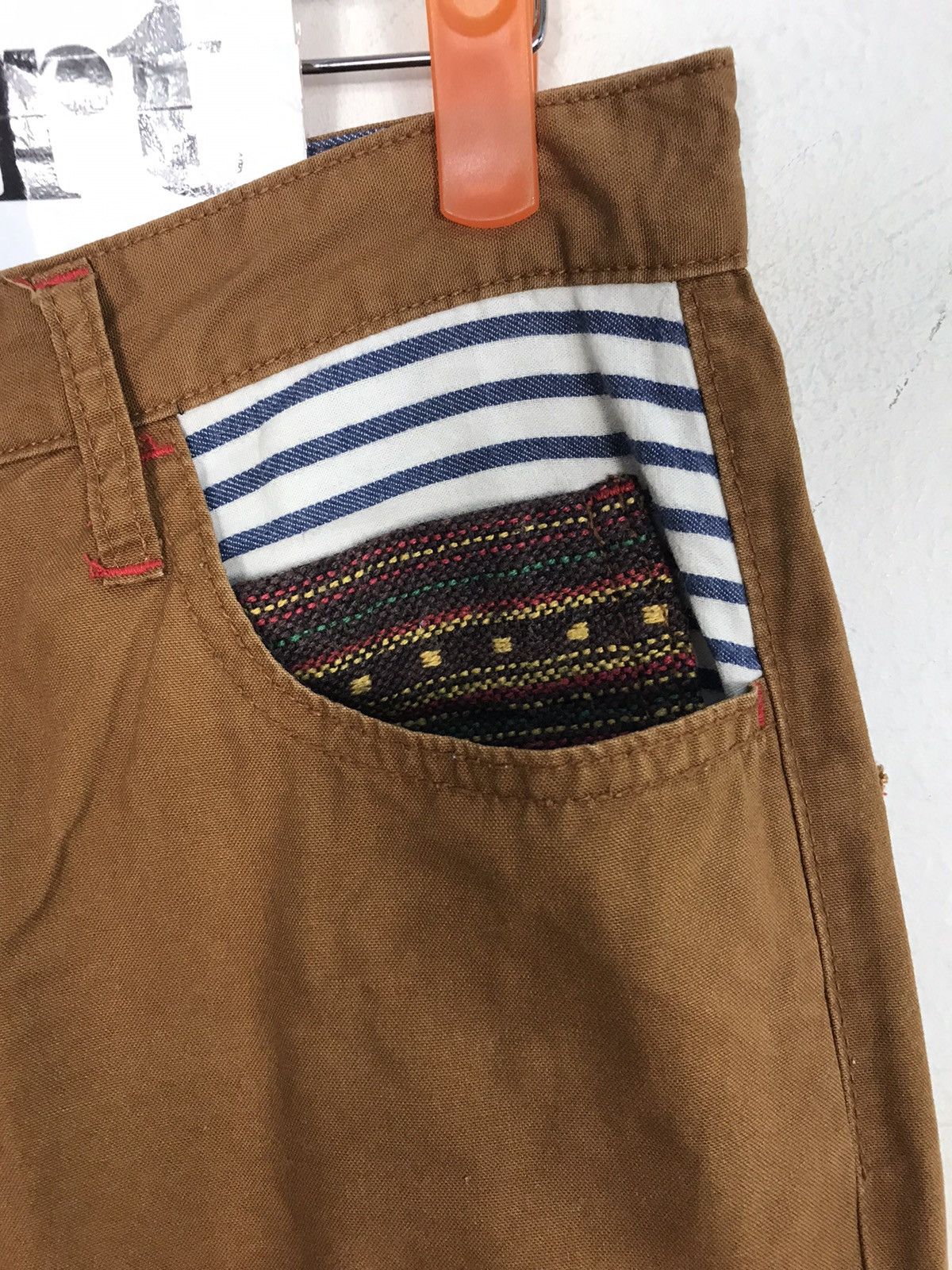 Japanese Brand Vintage Dominate Handcrafted Jeans Design Art Striped Pocket Size US 30 / EU 46 - 5 Thumbnail
