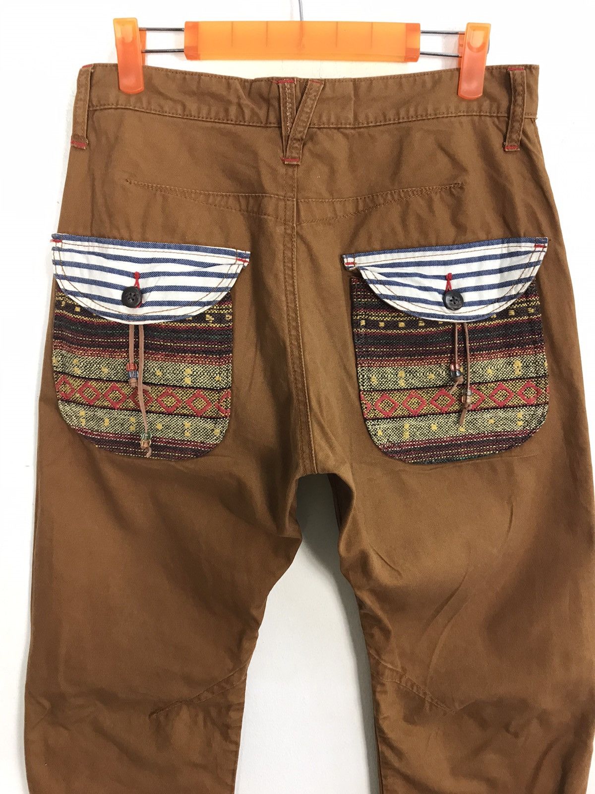 Japanese Brand Vintage Dominate Handcrafted Jeans Design Art Striped Pocket Size US 30 / EU 46 - 9 Thumbnail