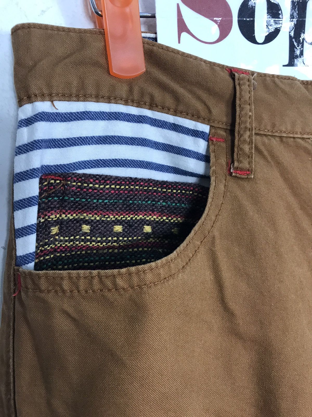 Japanese Brand Vintage Dominate Handcrafted Jeans Design Art Striped Pocket Size US 30 / EU 46 - 7 Thumbnail