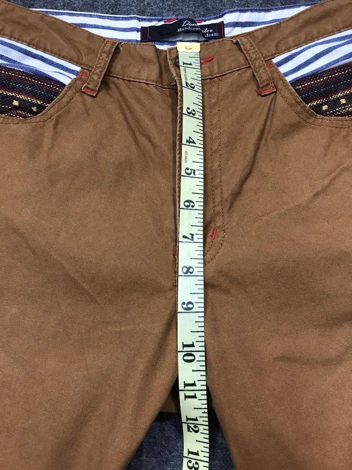 Japanese Brand Vintage Dominate Handcrafted Jeans Design Art Striped Pocket Size US 30 / EU 46 - 16 Thumbnail