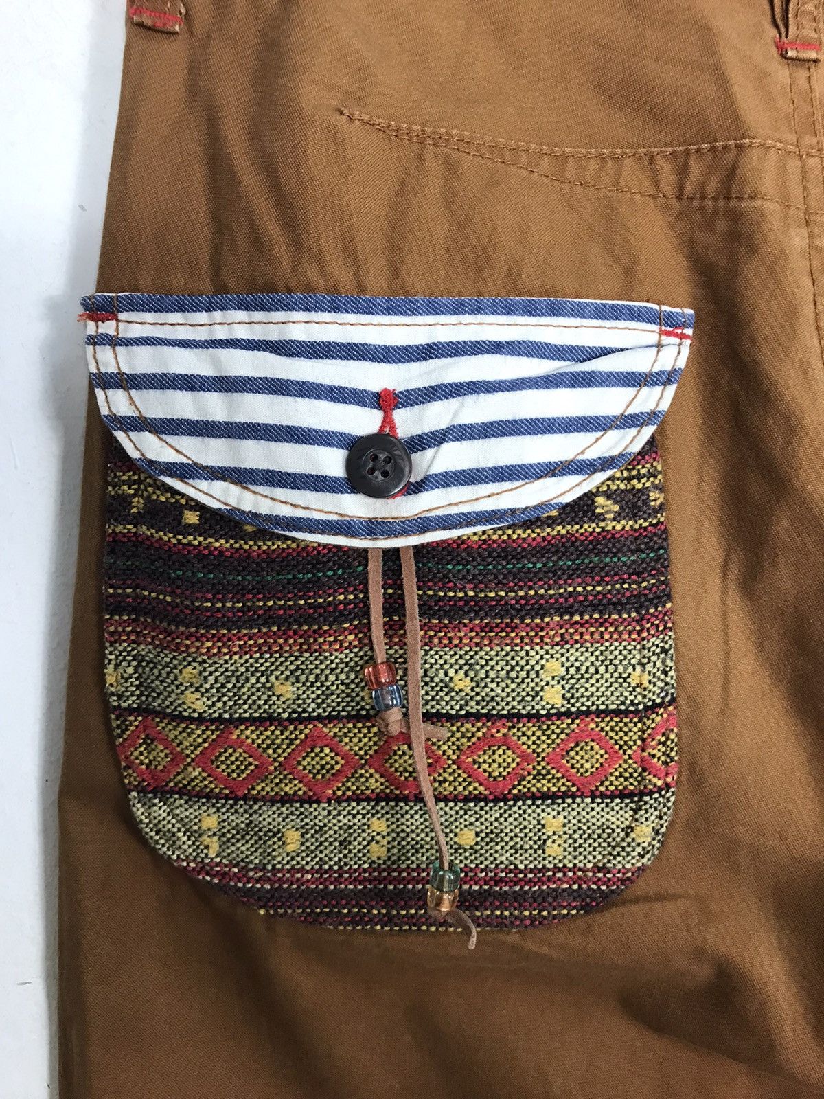 Japanese Brand Vintage Dominate Handcrafted Jeans Design Art Striped Pocket Size US 30 / EU 46 - 11 Thumbnail