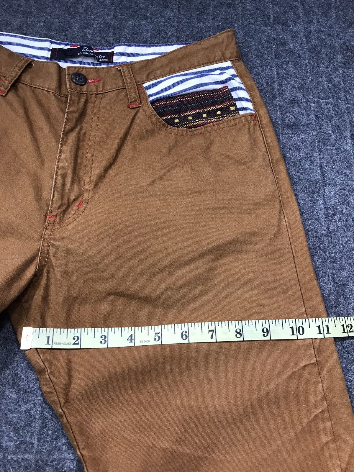 Japanese Brand Vintage Dominate Handcrafted Jeans Design Art Striped Pocket Size US 30 / EU 46 - 17 Thumbnail
