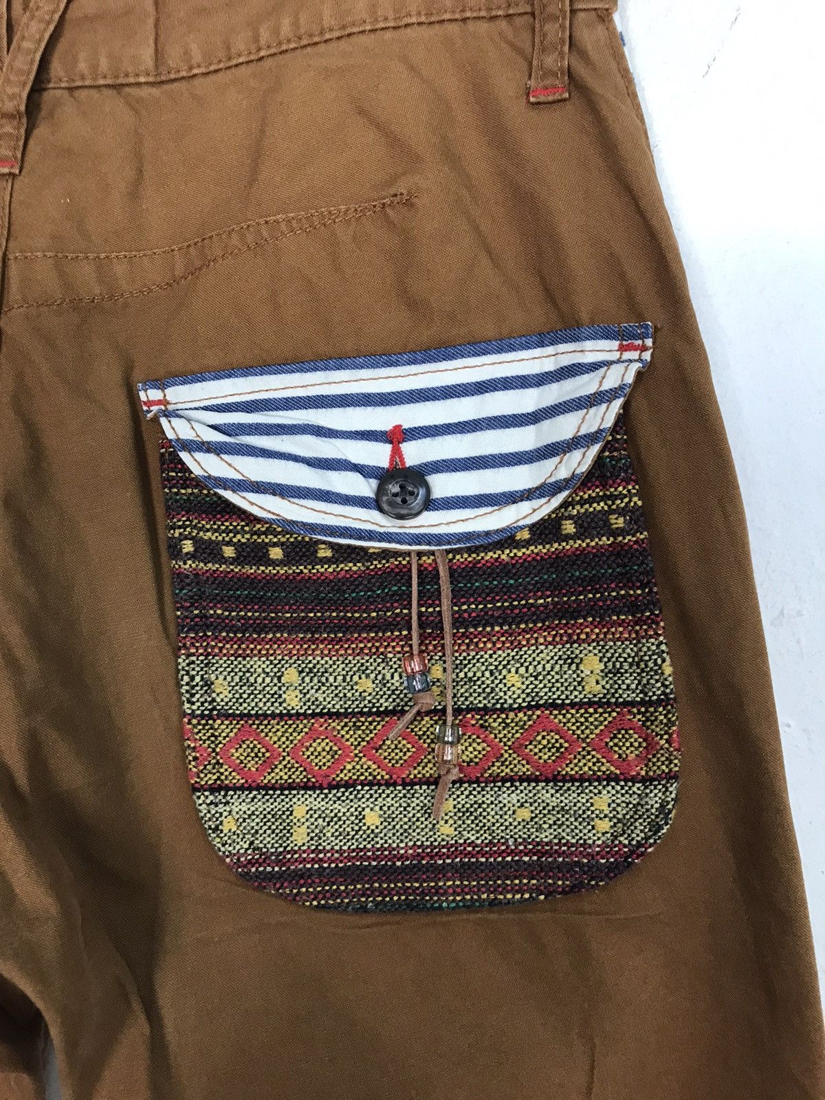 Japanese Brand Vintage Dominate Handcrafted Jeans Design Art Striped Pocket Size US 30 / EU 46 - 10 Thumbnail