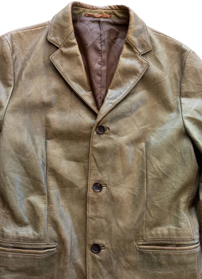 Japanese Brand × Jun Takahashi Vintage Jun Men Leather Jacket Size US S / EU 44-46 / 1 - 4 Thumbnail