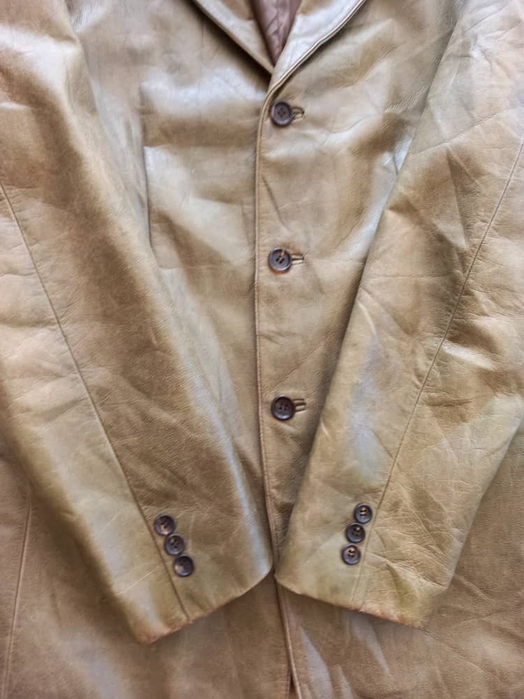 Japanese Brand × Jun Takahashi Vintage Jun Men Leather Jacket Size US S / EU 44-46 / 1 - 7 Thumbnail