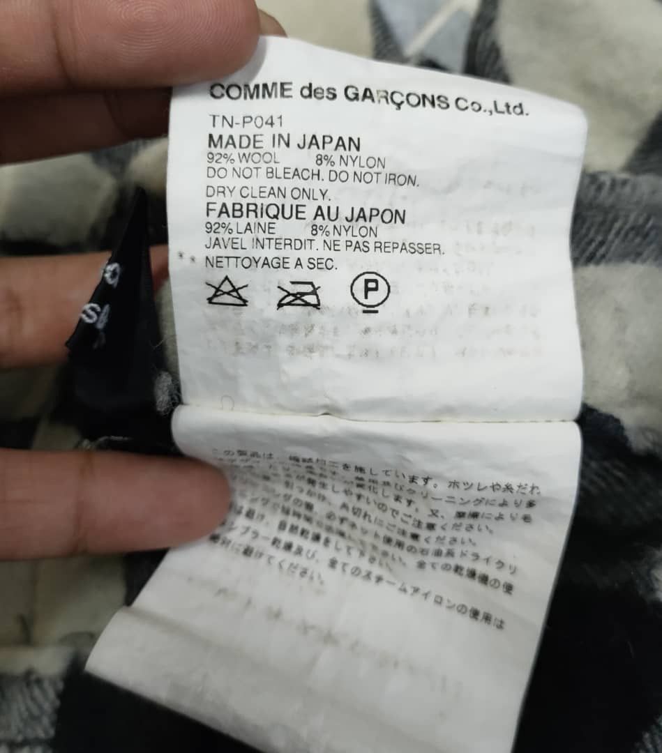 Comme des Garcons ❎ Ad 2004 CDG Wool Checkered Crop Pant Size 32" / US 10 / IT 46 - 5 Thumbnail