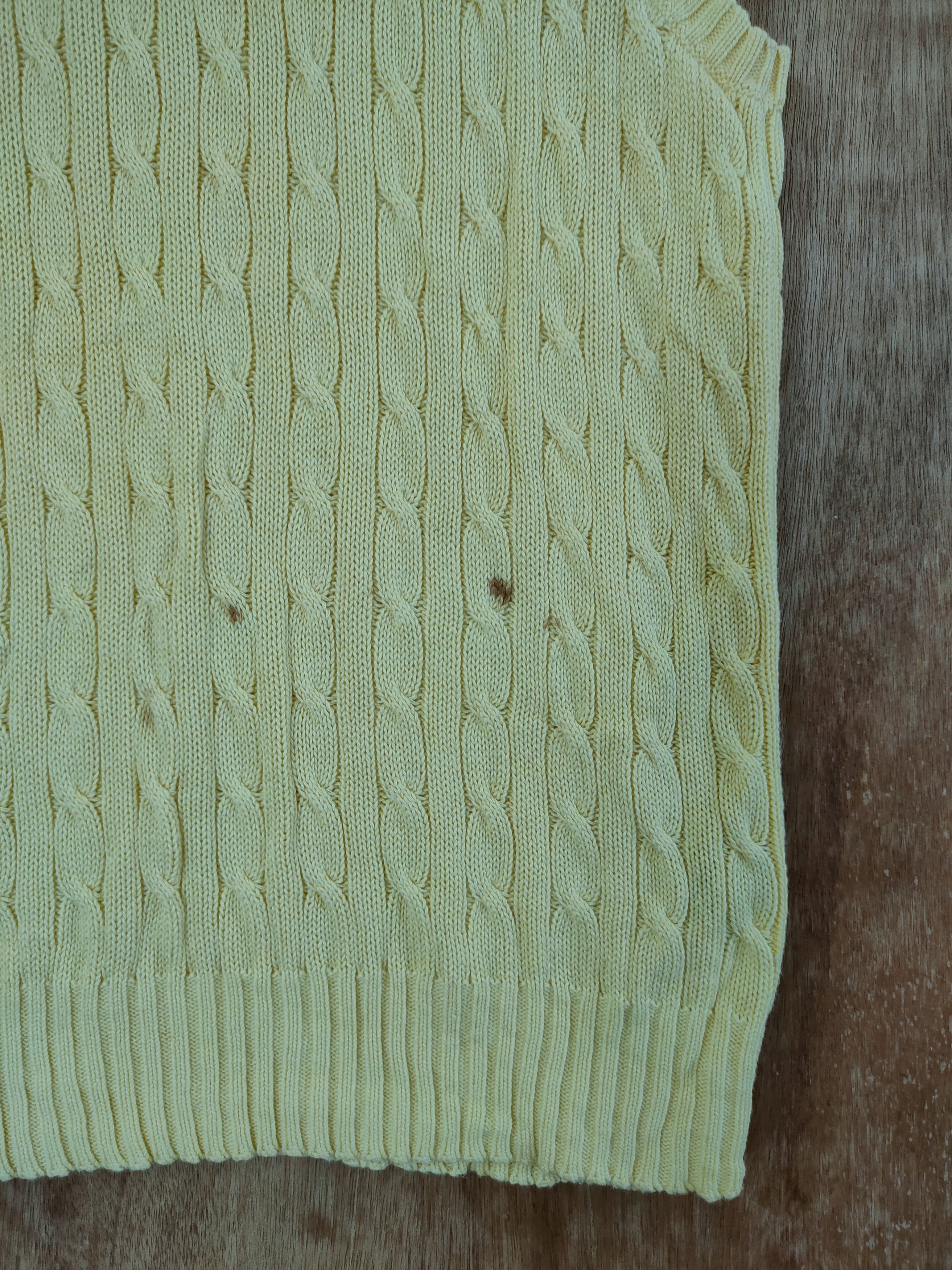 Polo Ralph Lauren D Polo Ralph Lauren vest knitwear yellow #46-561 Size US M / EU 48-50 / 2 - 2 Thumbnail