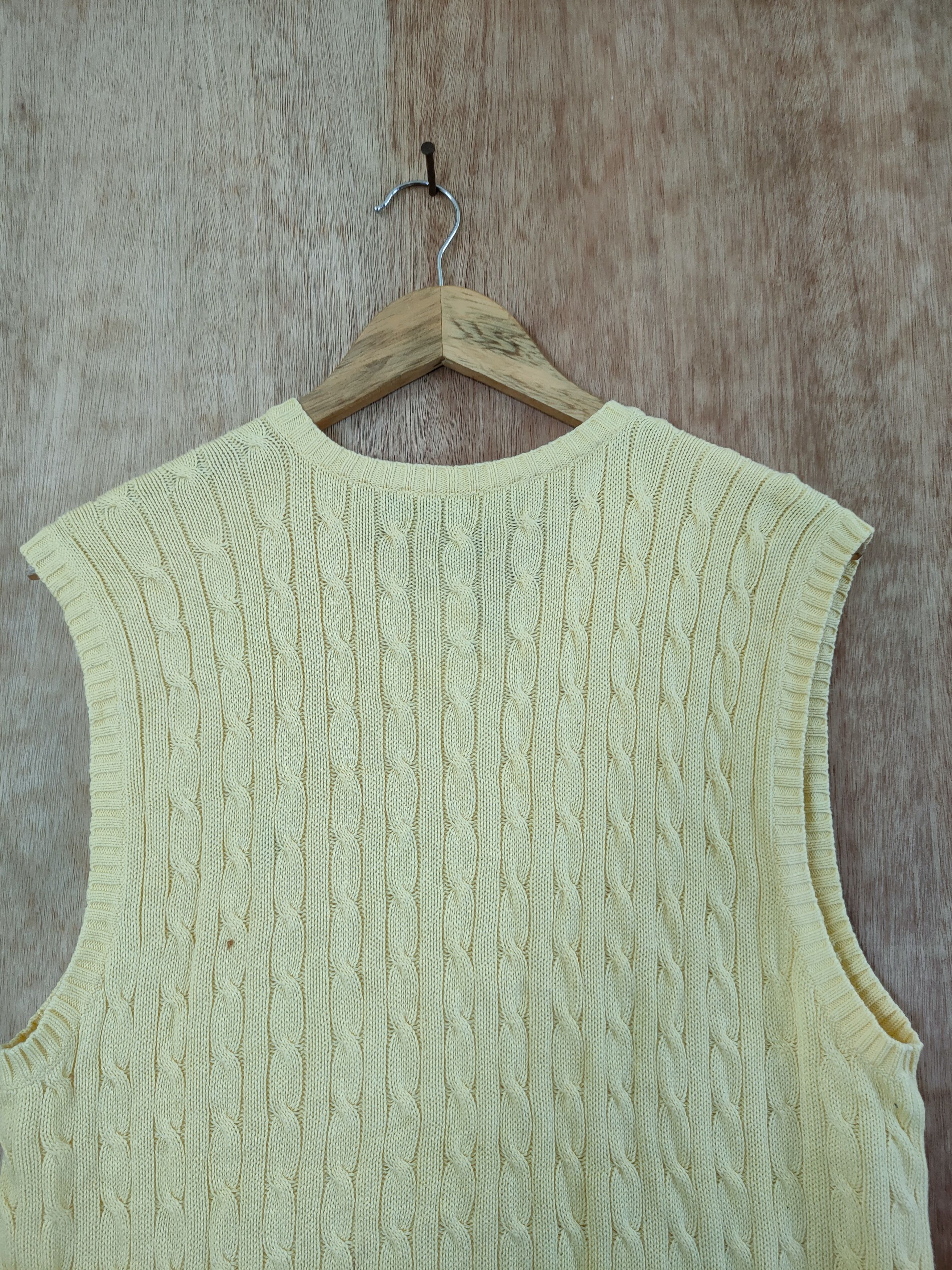 Polo Ralph Lauren D Polo Ralph Lauren vest knitwear yellow #46-561 Size US M / EU 48-50 / 2 - 8 Thumbnail
