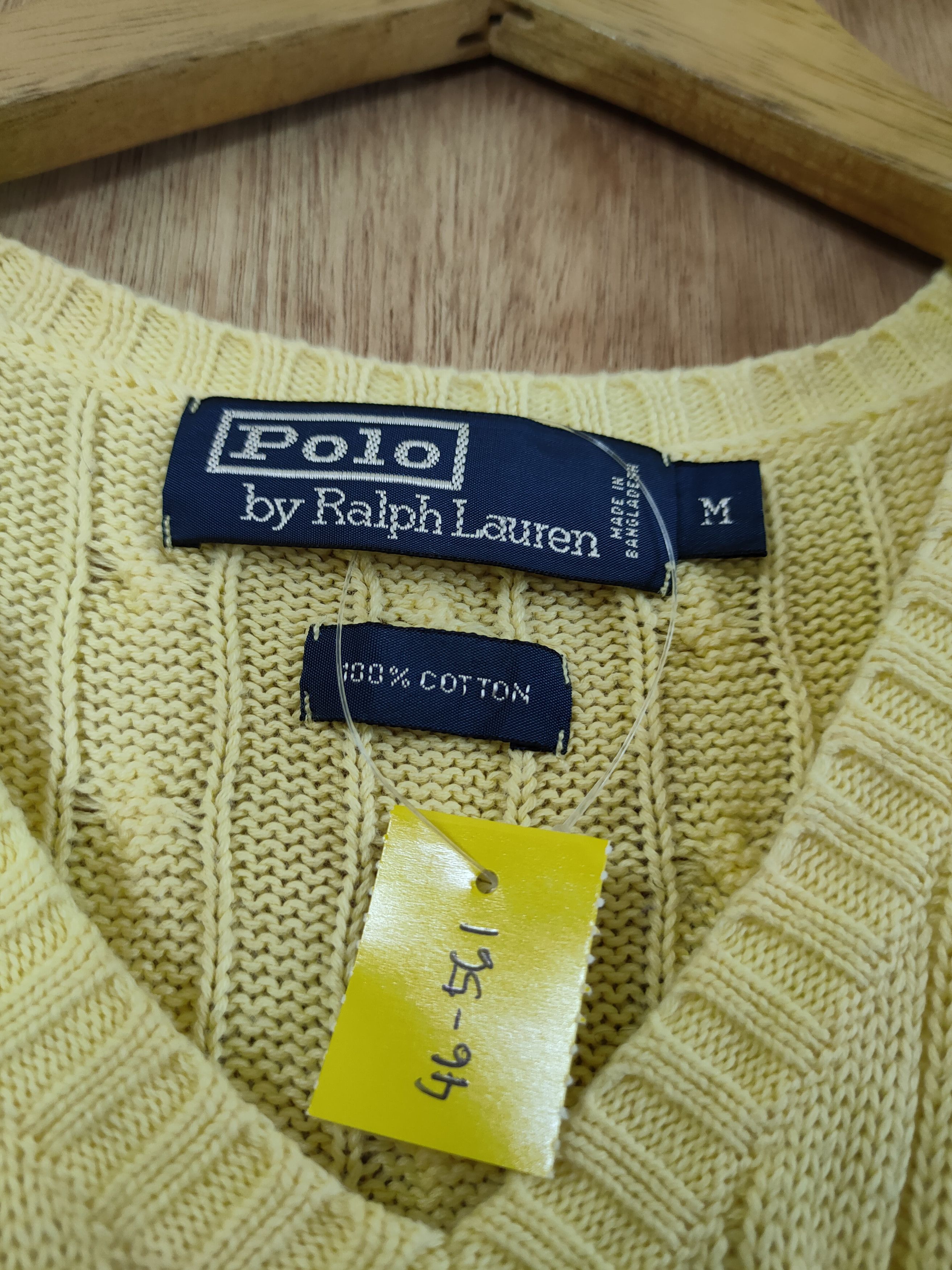 Polo Ralph Lauren D Polo Ralph Lauren vest knitwear yellow #46-561 Size US M / EU 48-50 / 2 - 4 Thumbnail