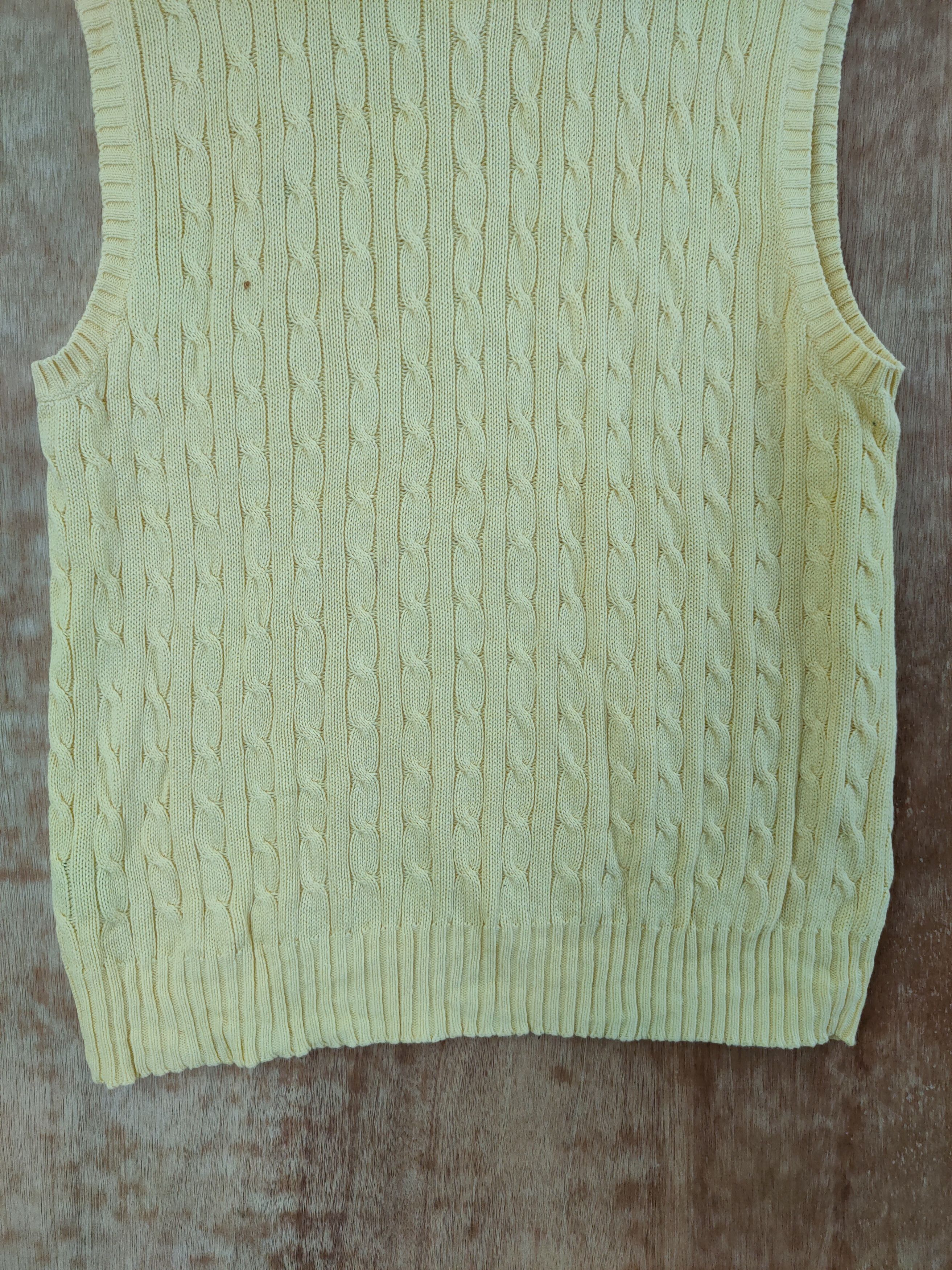 Polo Ralph Lauren D Polo Ralph Lauren vest knitwear yellow #46-561 Size US M / EU 48-50 / 2 - 7 Thumbnail