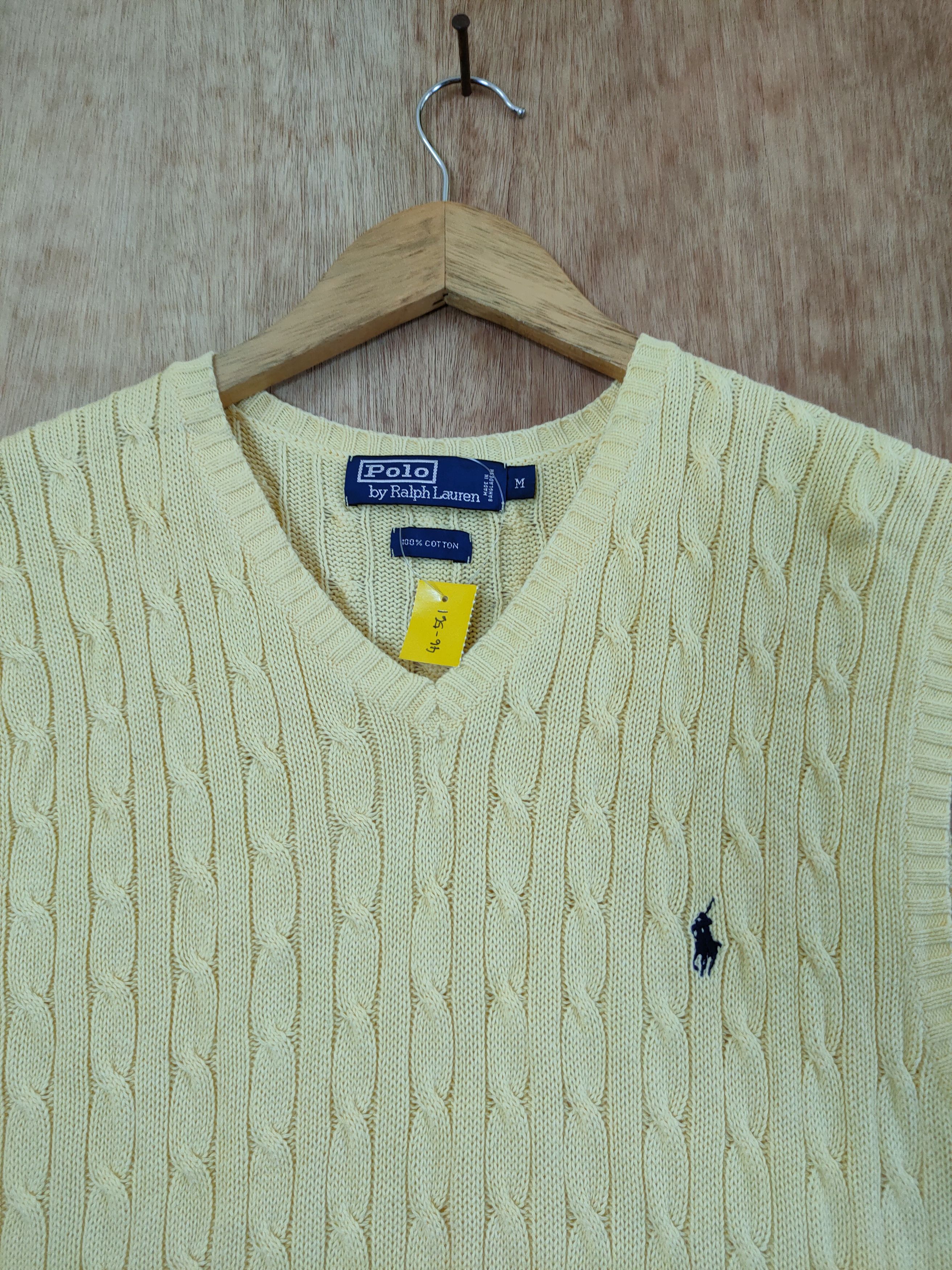 Polo Ralph Lauren D Polo Ralph Lauren vest knitwear yellow #46-561 Size US M / EU 48-50 / 2 - 3 Thumbnail