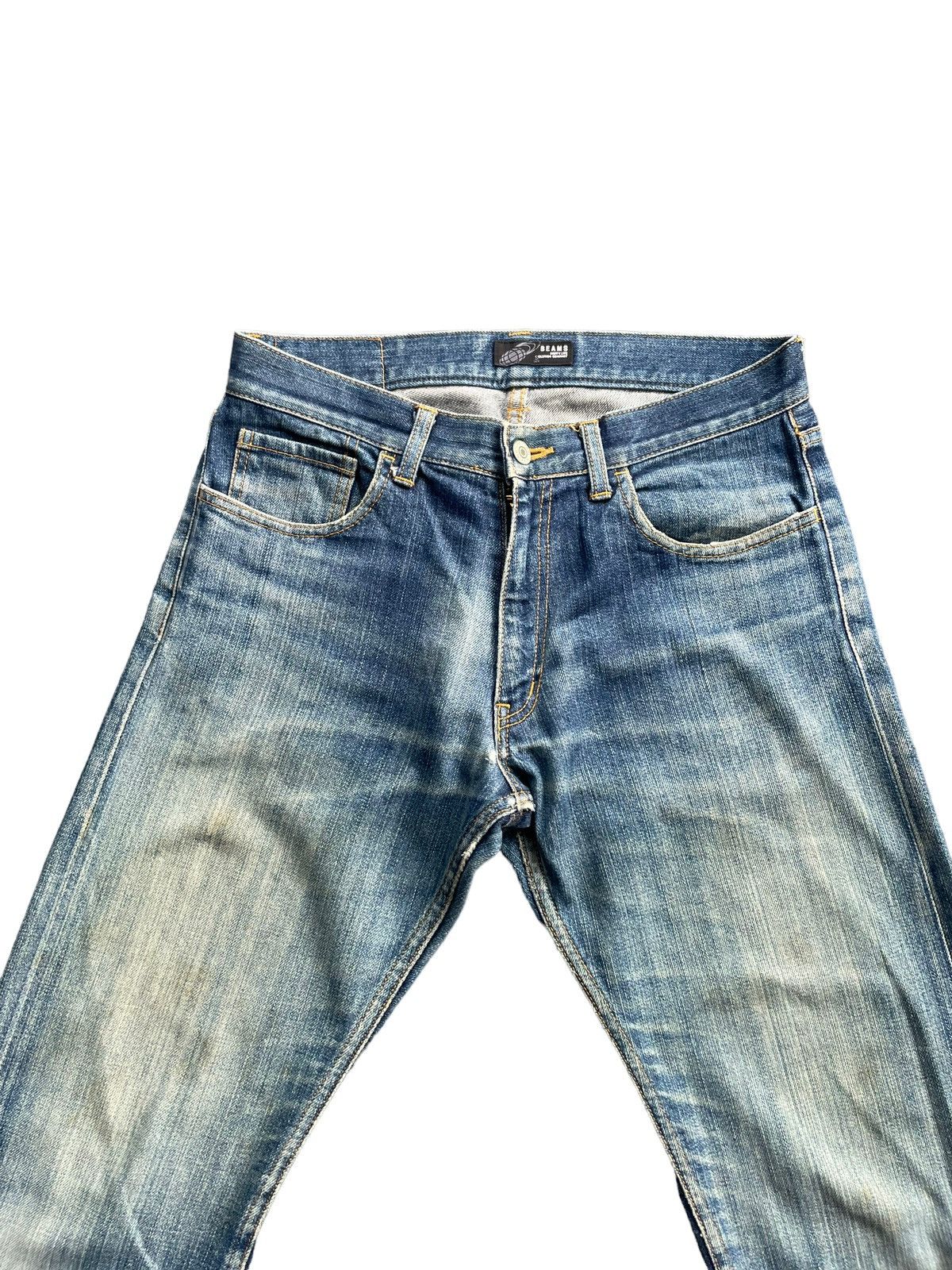 Beams Plus × Japanese Brand Vintage Beams Faded & Distresed Denim Size US 31 - 6 Thumbnail