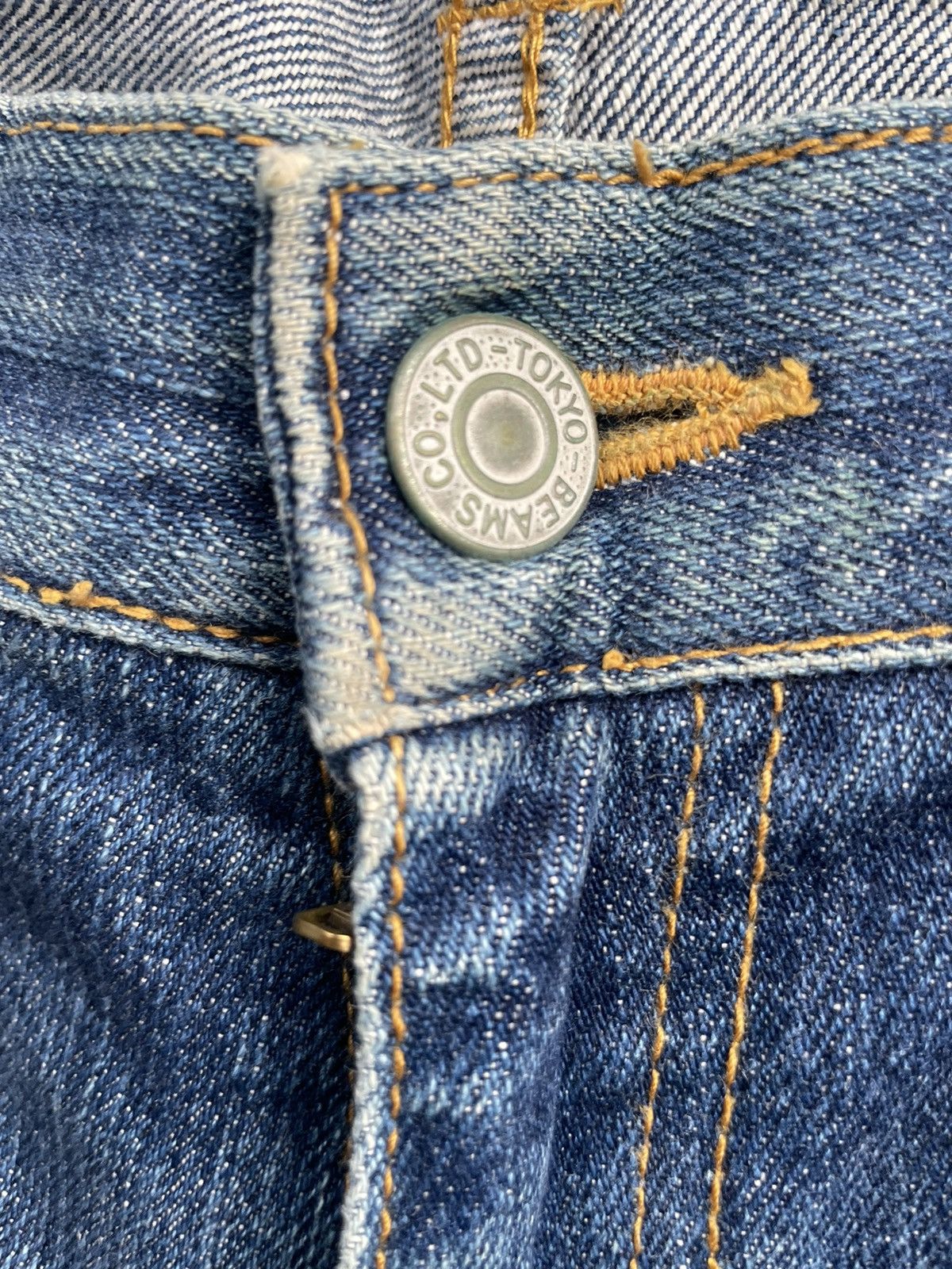Beams Plus × Japanese Brand Vintage Beams Faded & Distresed Denim Size US 31 - 16 Thumbnail