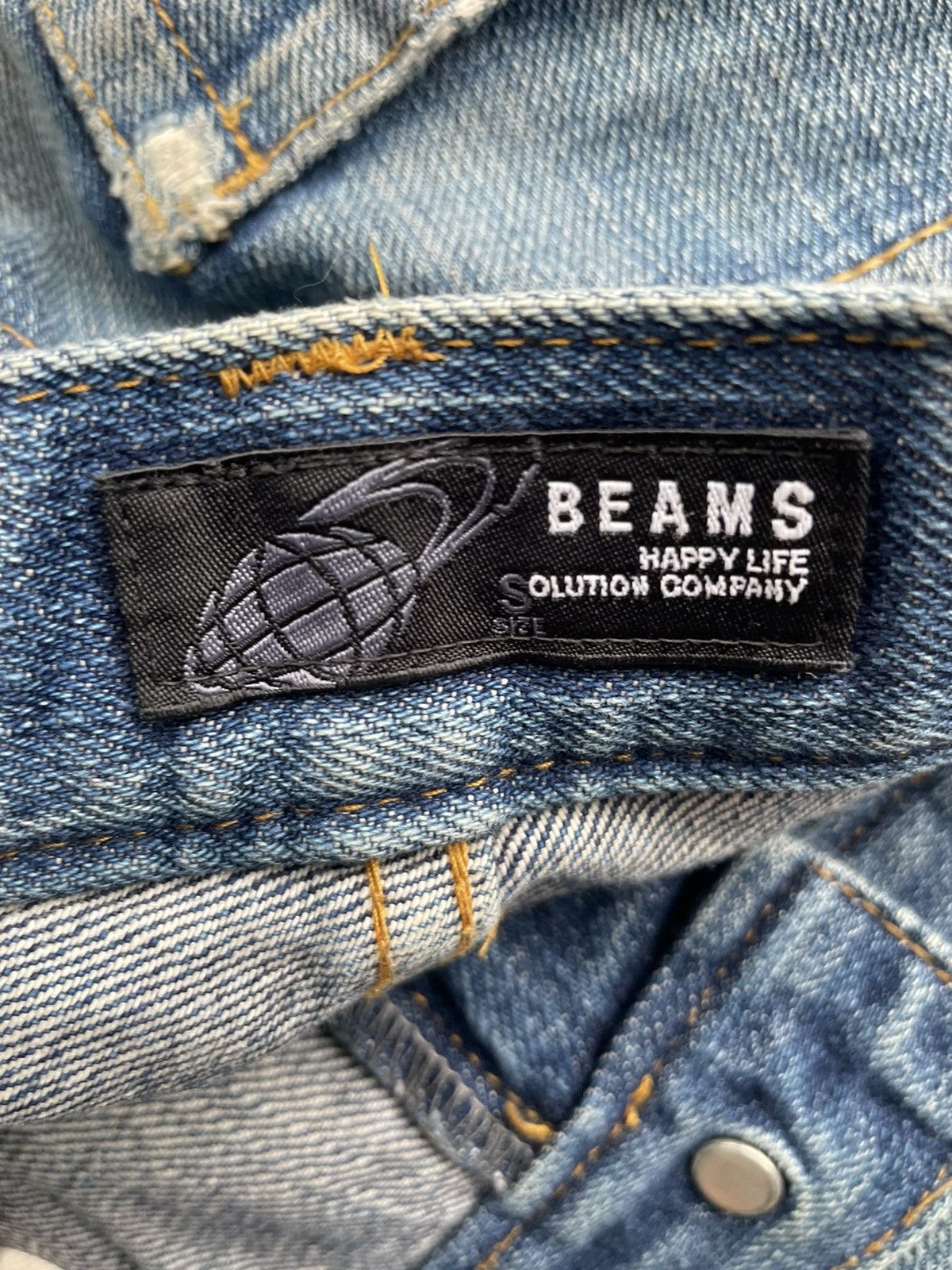 Beams Plus × Japanese Brand Vintage Beams Faded & Distresed Denim Size US 31 - 14 Thumbnail