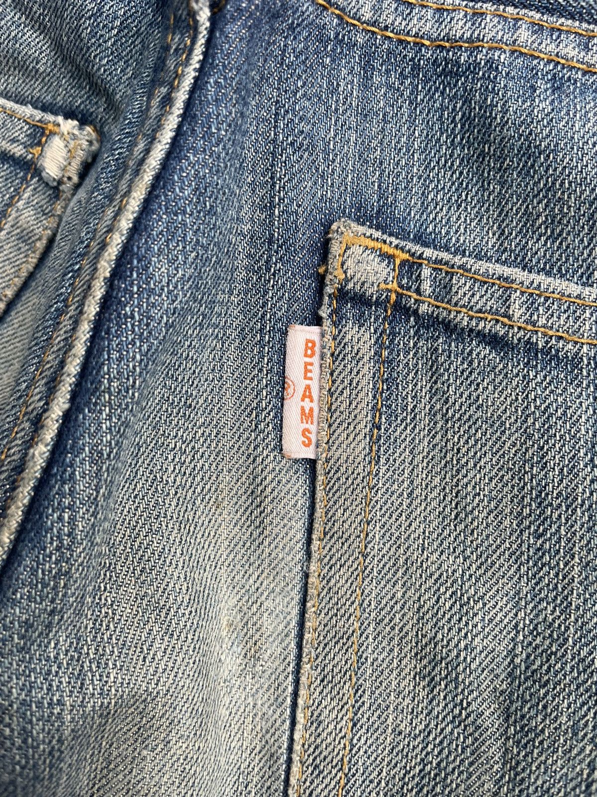 Beams Plus × Japanese Brand Vintage Beams Faded & Distresed Denim Size US 31 - 12 Thumbnail