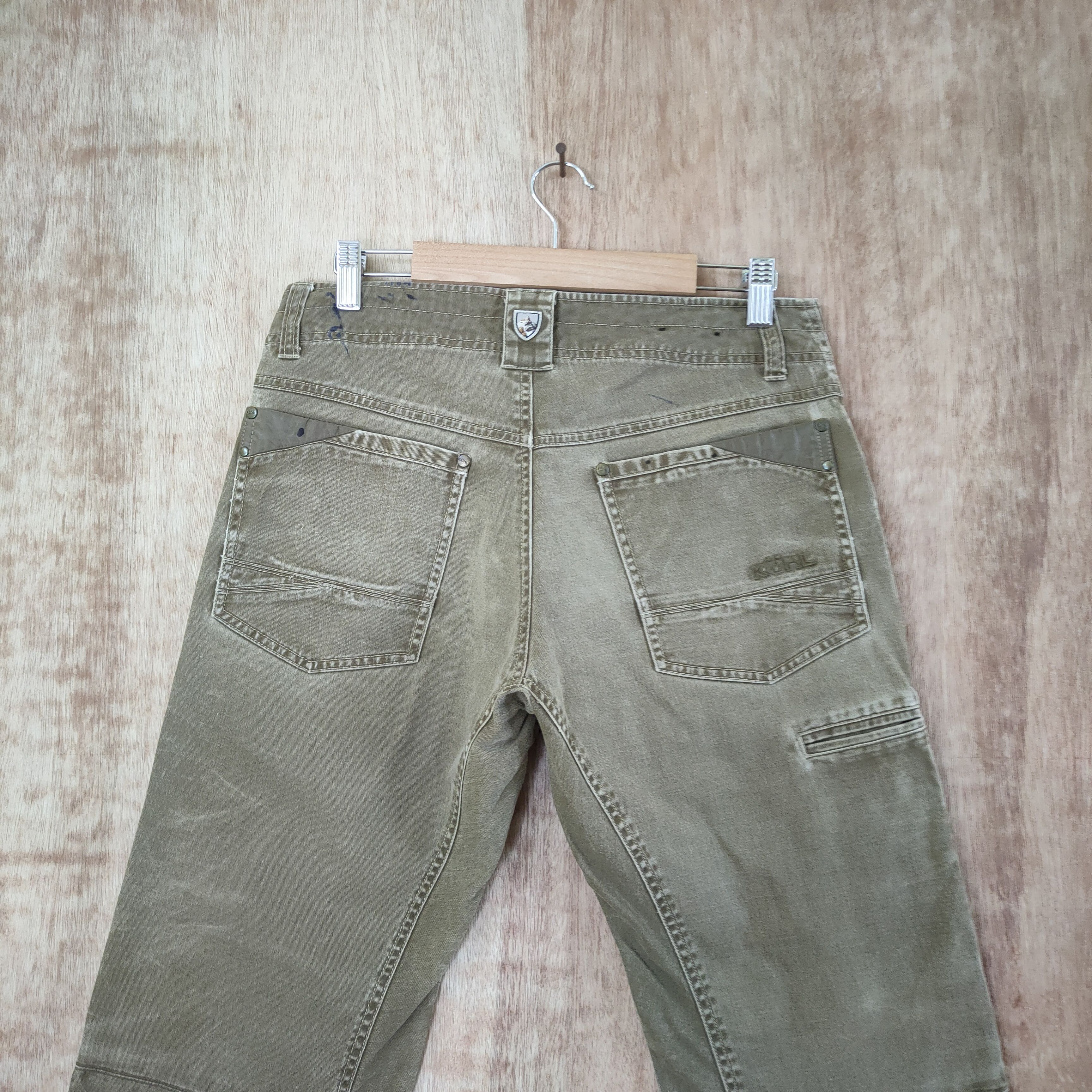 Kuhl VINTAGE KULH FADED BROWN CARGO PANTS Size US 30 / EU 46 - 5 Thumbnail