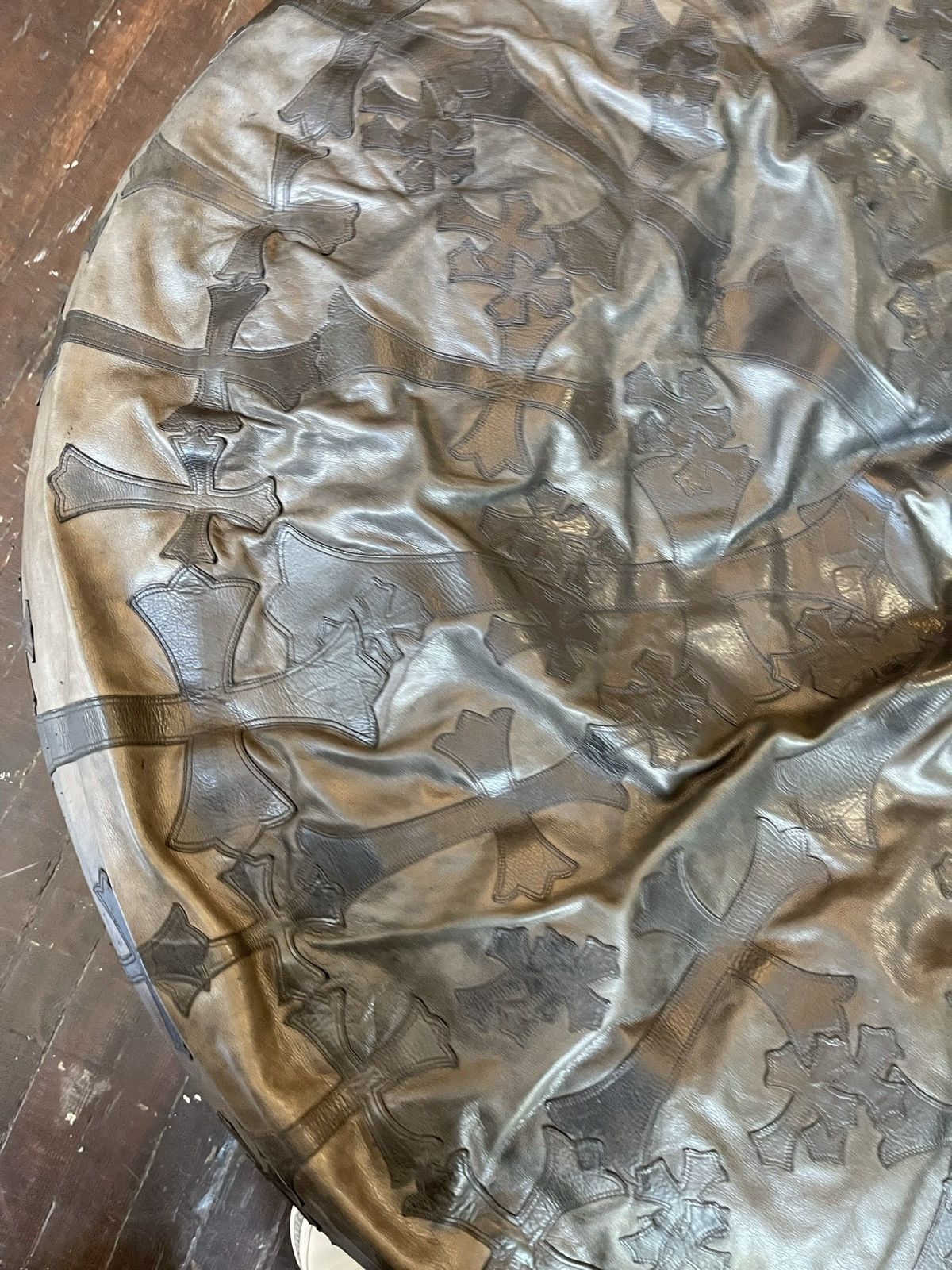 CHROME HEARTS XXXL OVERSIZED CHAIR BEANBAG LEATHER CROSS