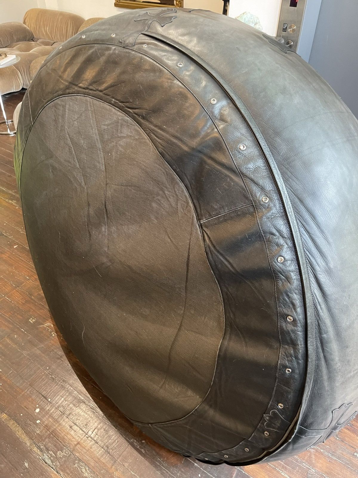 CHROME HEARTS XXXL OVERSIZED CHAIR BEANBAG LEATHER CROSS