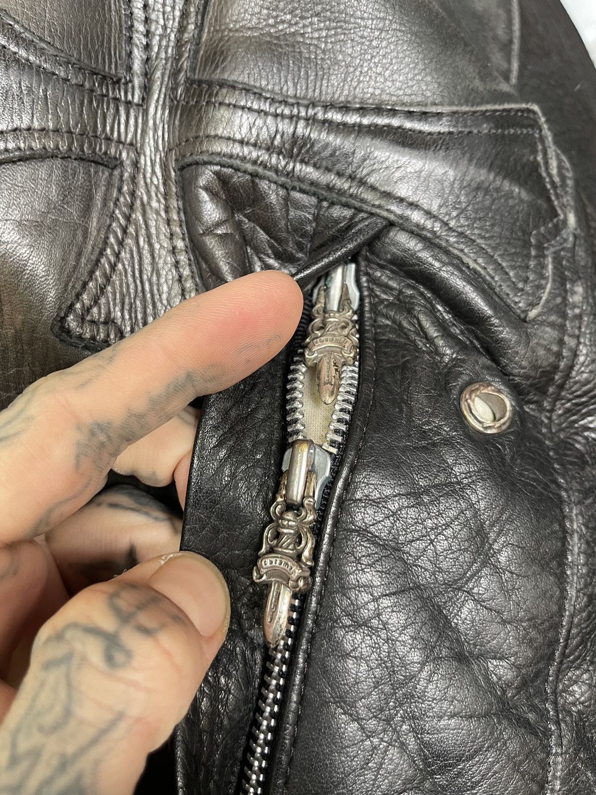 CHROME HEARTS XXXL OVERSIZED CHAIR BEANBAG LEATHER CROSS
