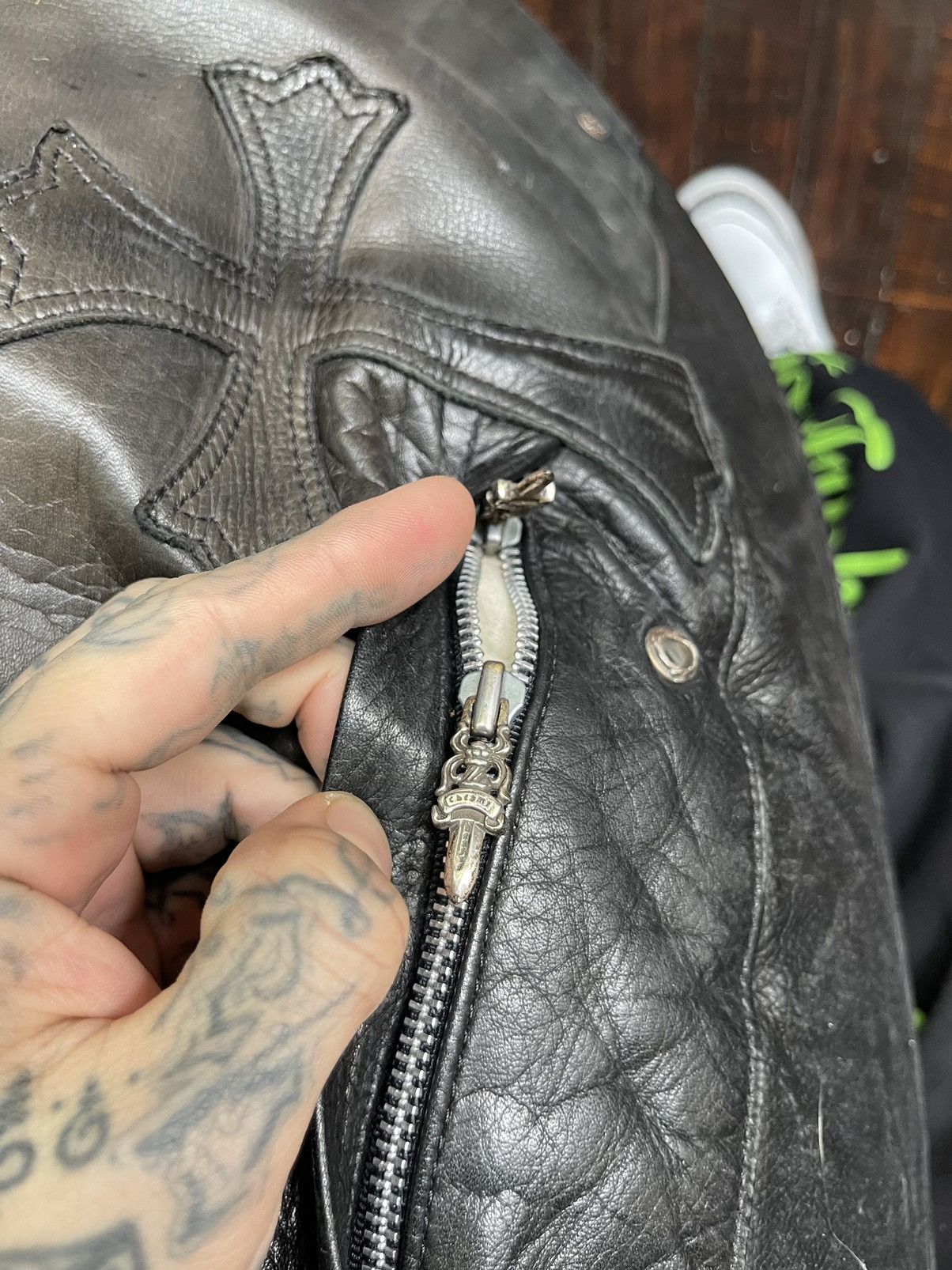 CHROME HEARTS XXXL OVERSIZED CHAIR BEANBAG LEATHER CROSS